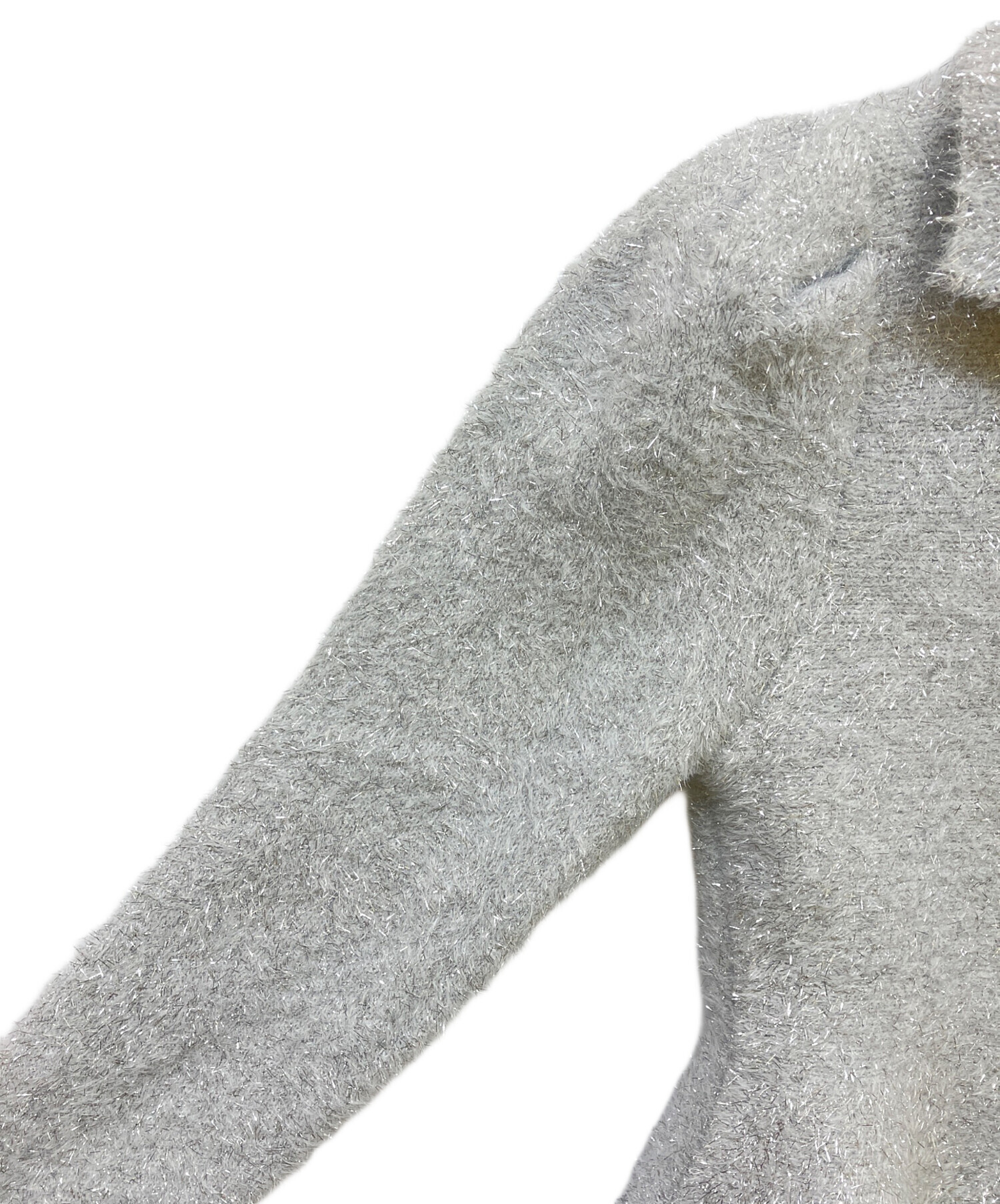 中古・古着通販】Bibiy. (ビビィ) LISA PEPURAMU KNIT グレー サイズ:F