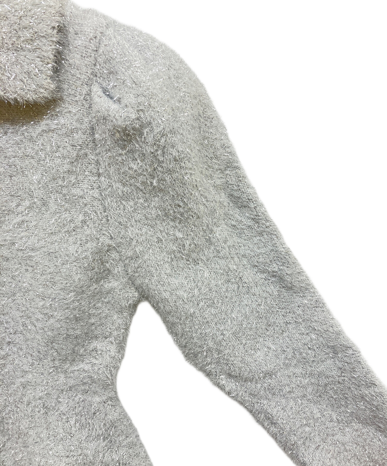 中古・古着通販】Bibiy. (ビビィ) LISA PEPURAMU KNIT グレー サイズ:F