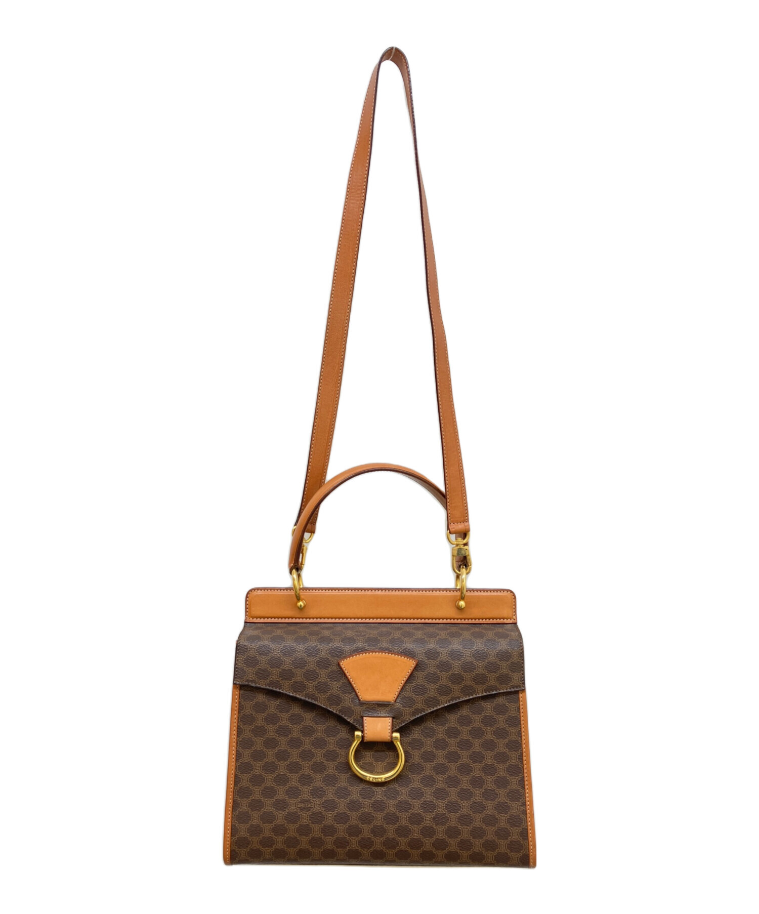 中古・古着通販】CELINE (セリーヌ) 2WAYハンドバッグ ブラウン 