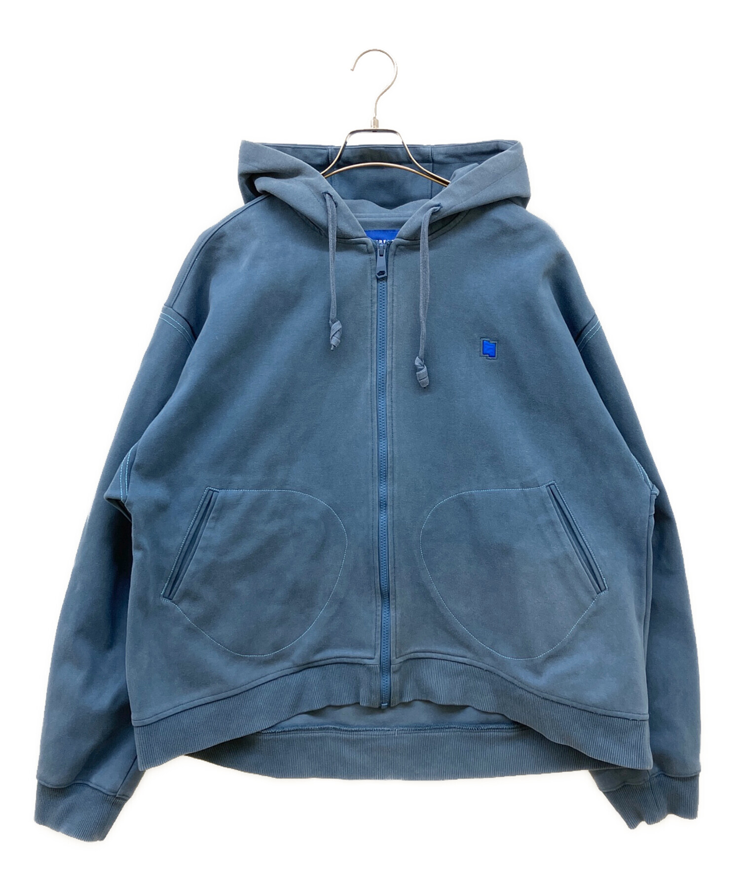 Ader error パーカー　チャコールグレー　A3 中古・古着通販】ADER error (アーダーエラー) ロゴジップパーカー