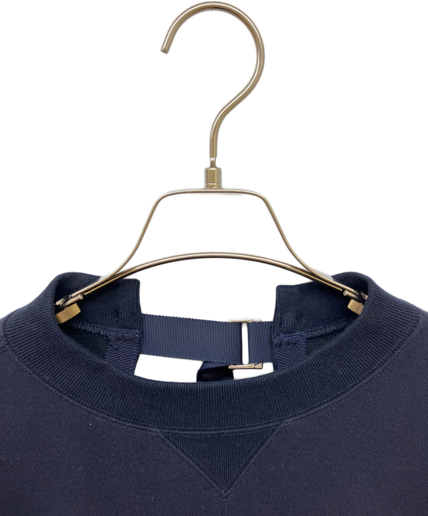 sacai サカイ ドッキング スウェット トレーナー 中古・古着通販】sacai (サカイ) ドッキングスウェット ネイビー