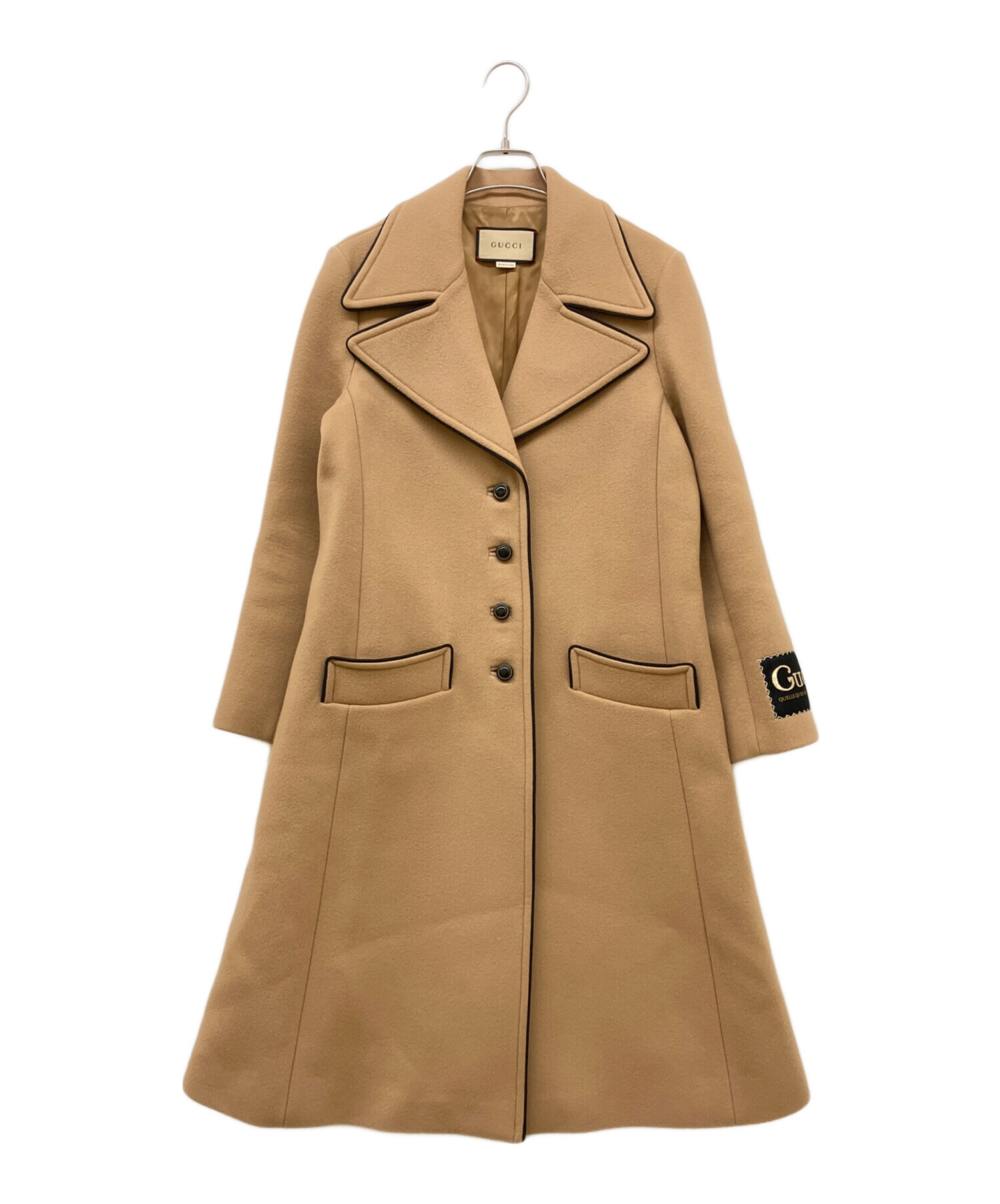 中古・古着通販】GUCCI (グッチ) シングルブレスト ウールロングコート