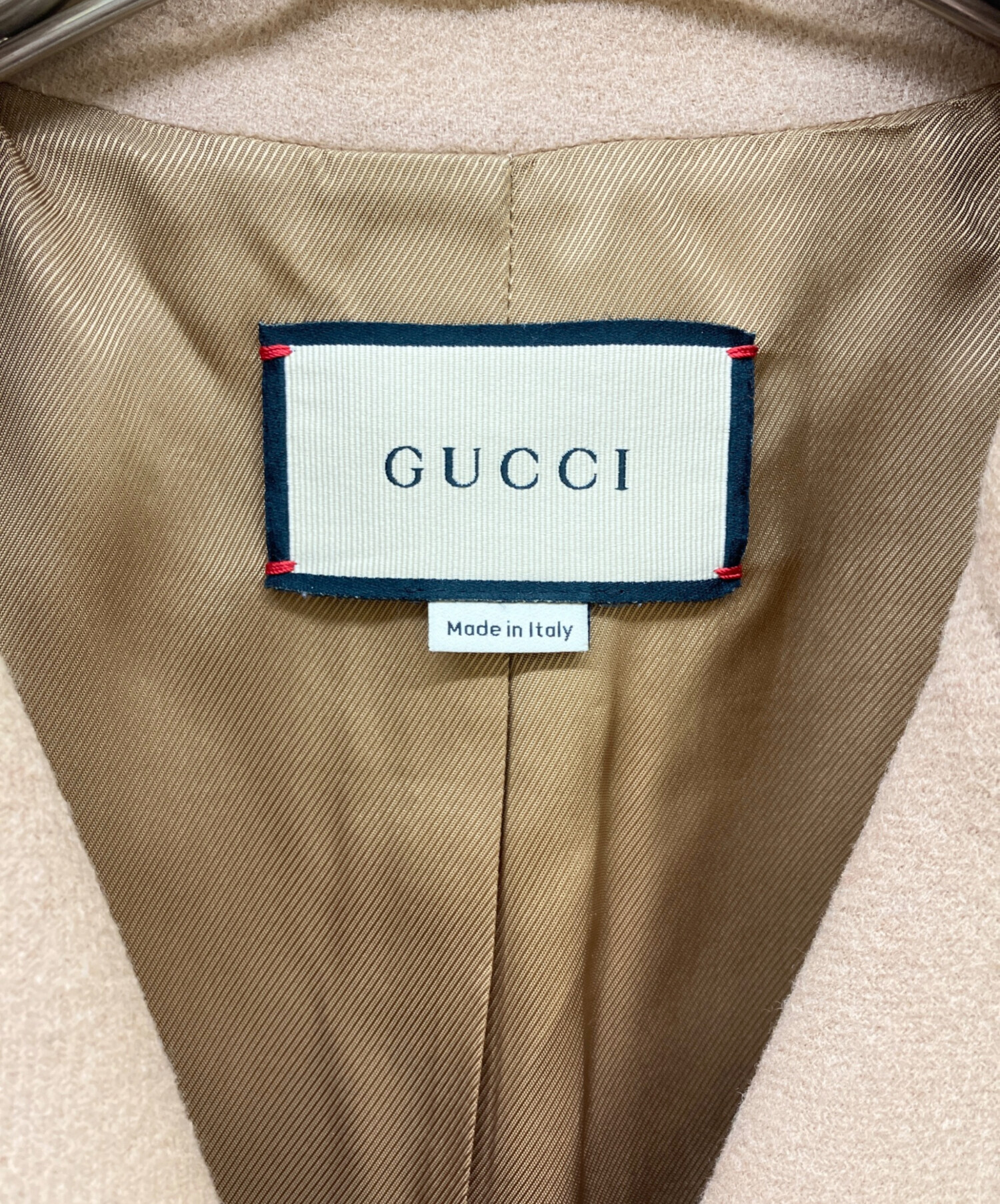 中古・古着通販】GUCCI (グッチ) シングルブレスト ウールロングコート