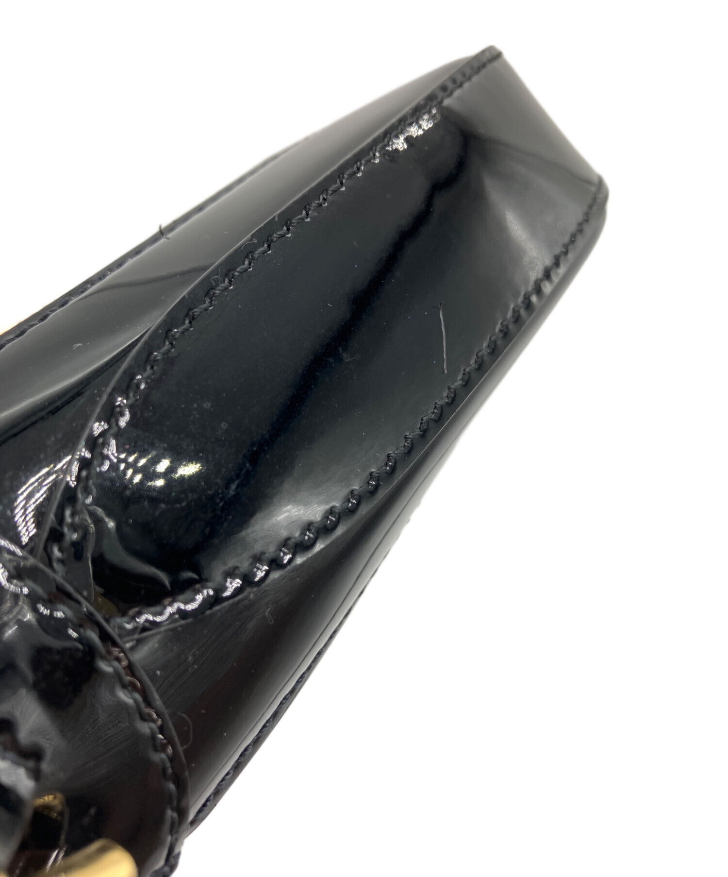 中古・古着通販】GUCCI (グッチ) エナメルミニショルダーバッグ