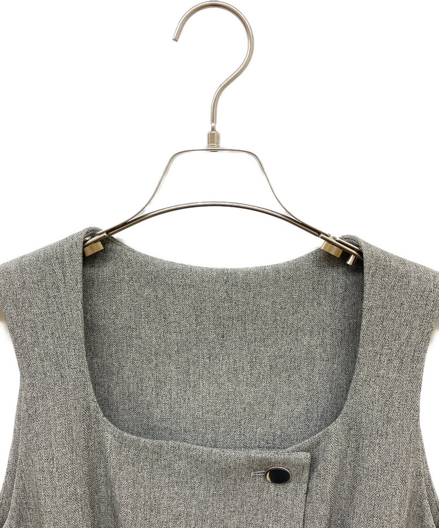 中古・古着通販】FRAY ID (フレイ アイディー) ダブルヘリンボーンジレ