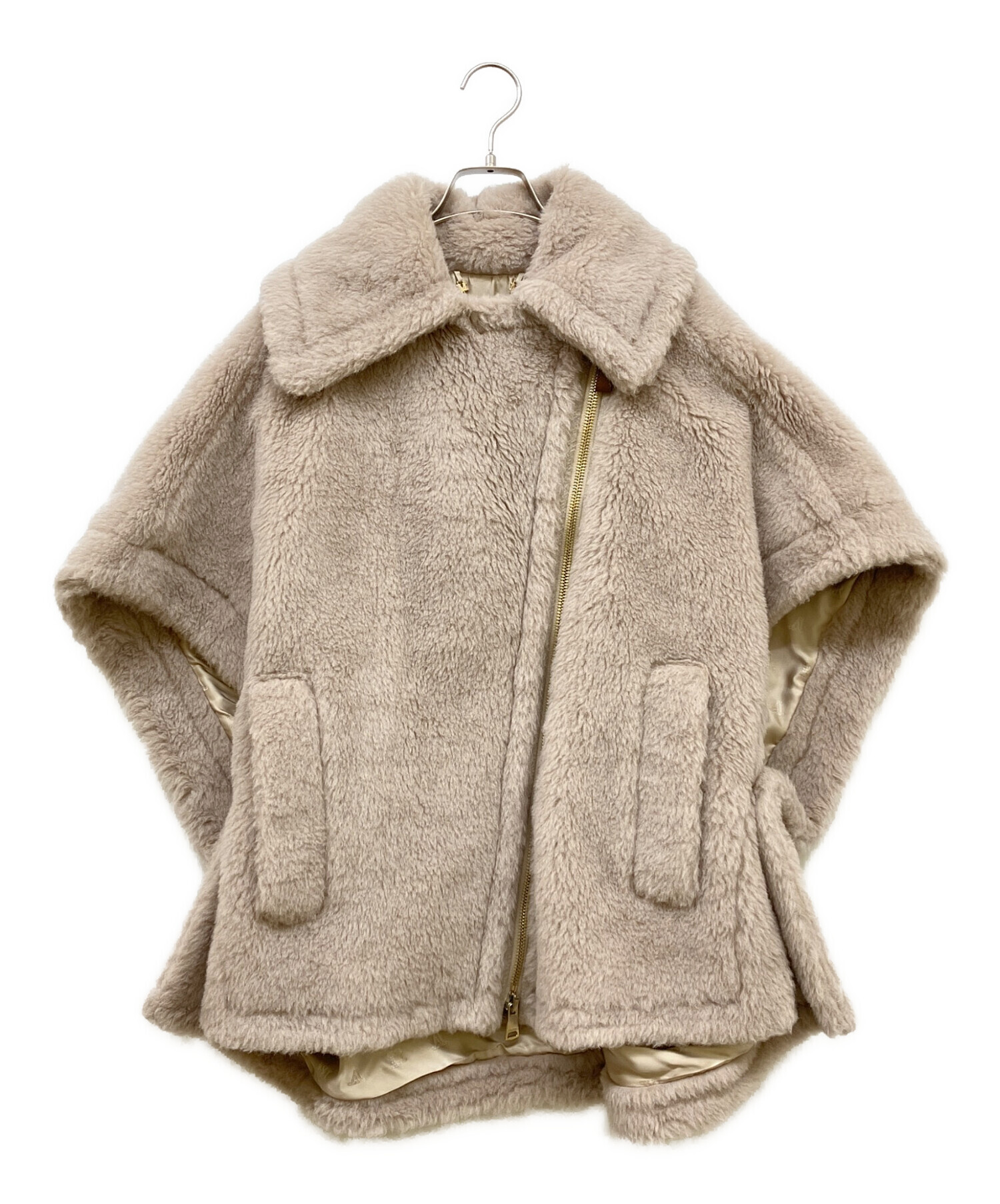 中古・古着通販】MaxMara (マックスマーラ) テディベアケープ ポンチョ 