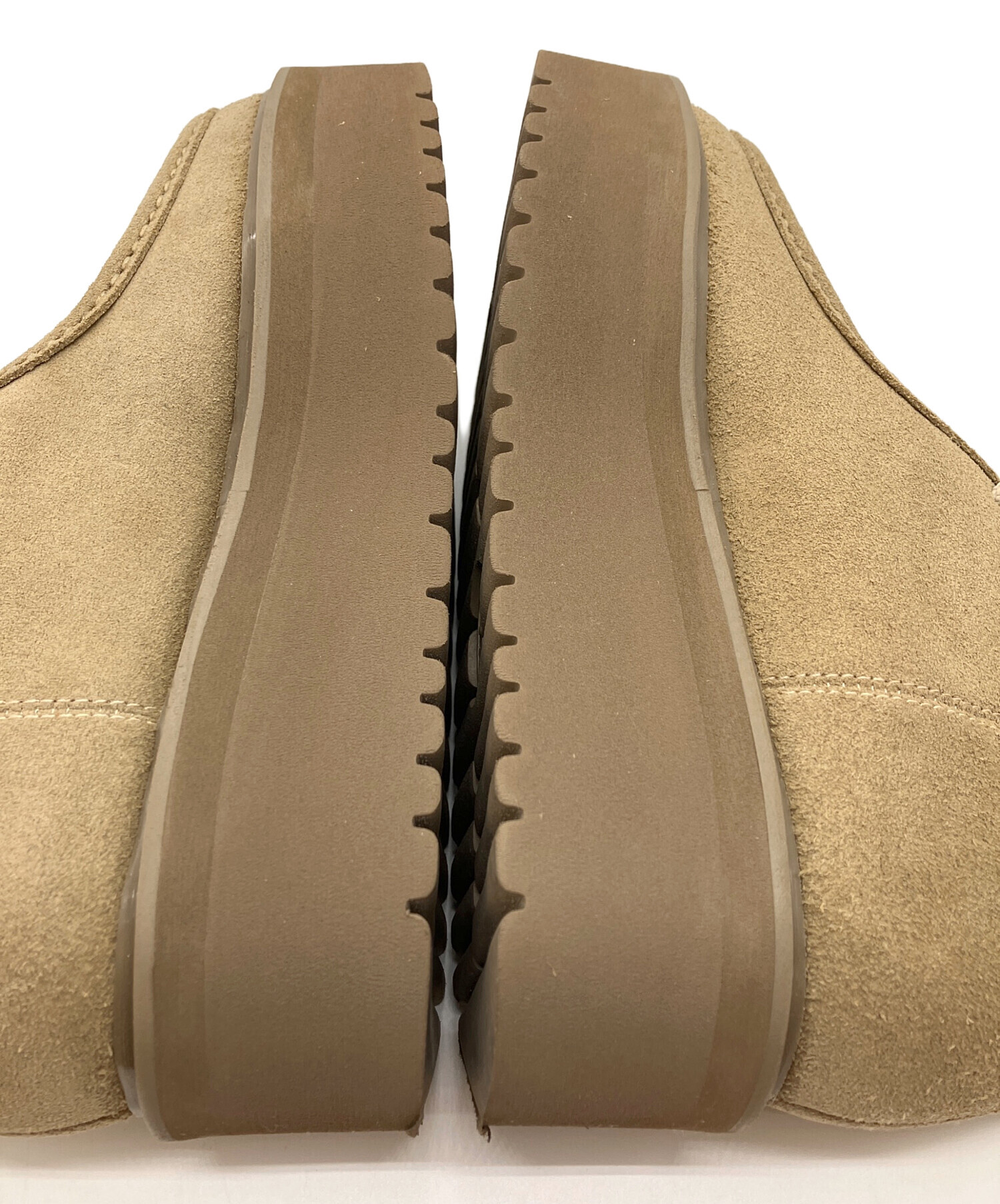 中古・古着通販】Caminando (カミナンド) MOC SHORT BOOTS BEIGE SUEDE