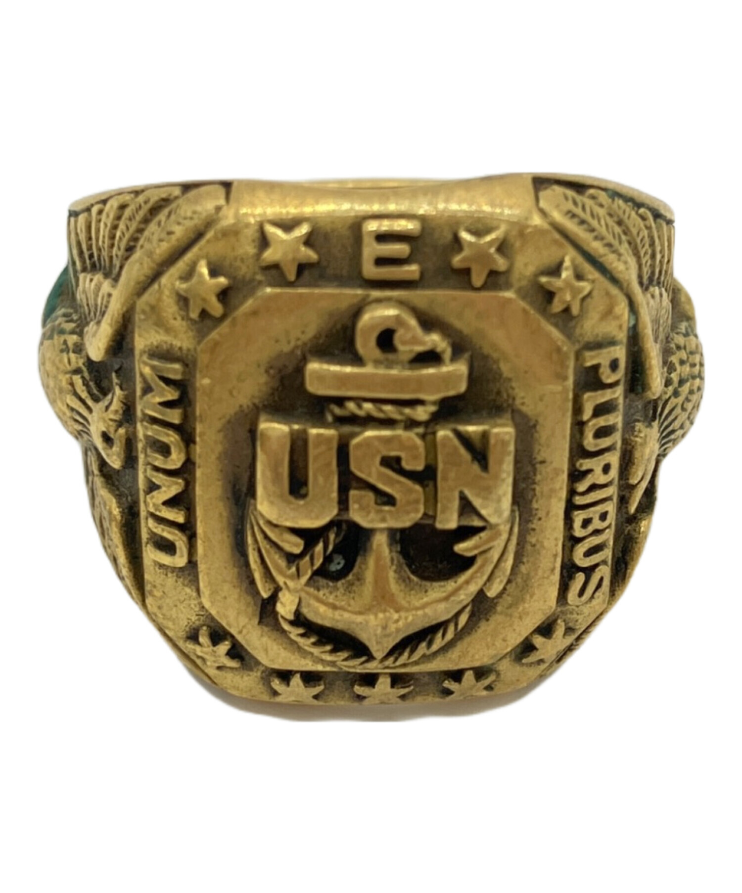 19号 ミリタリーリング カレッジリング USN Army US 旧陸軍 Old 