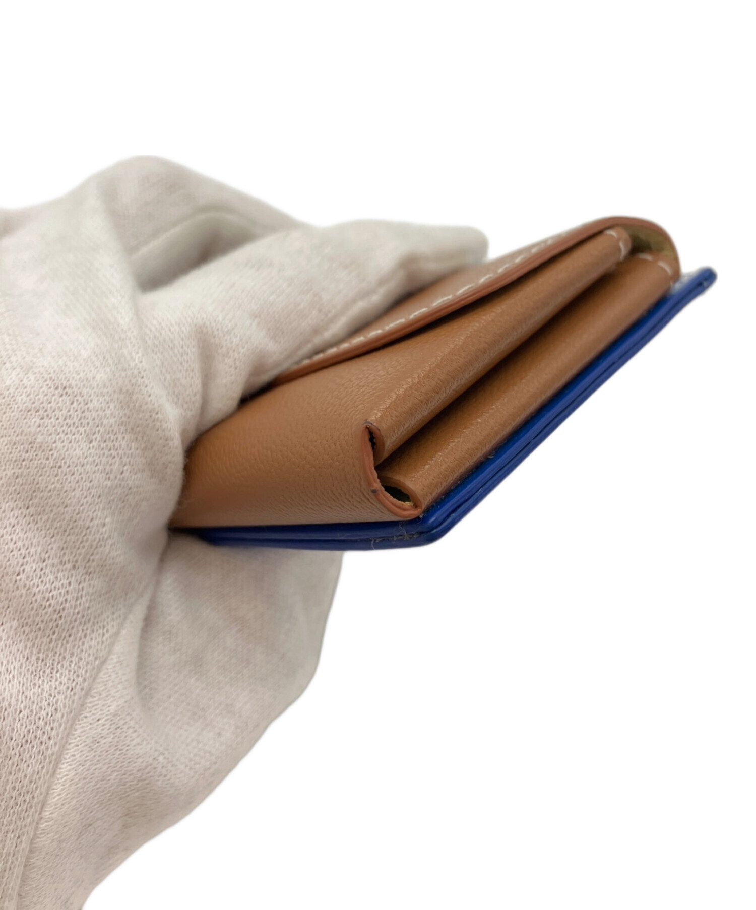 中古・古着通販】MOLINI (モリニ) Mini Wallet ブルー×キャメル