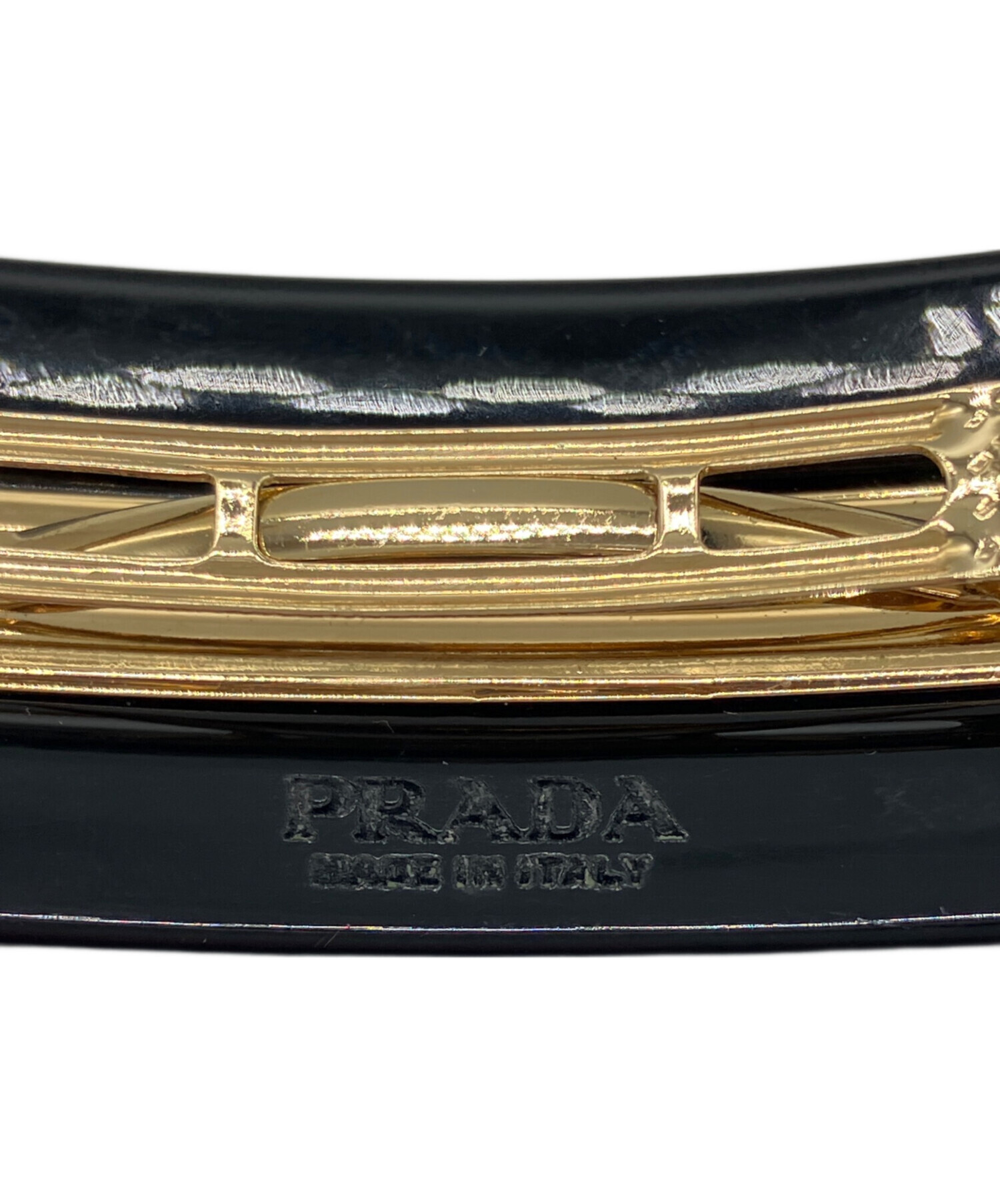 中古・古着通販】PRADA (プラダ) プレックスヘアクリップ ブラック