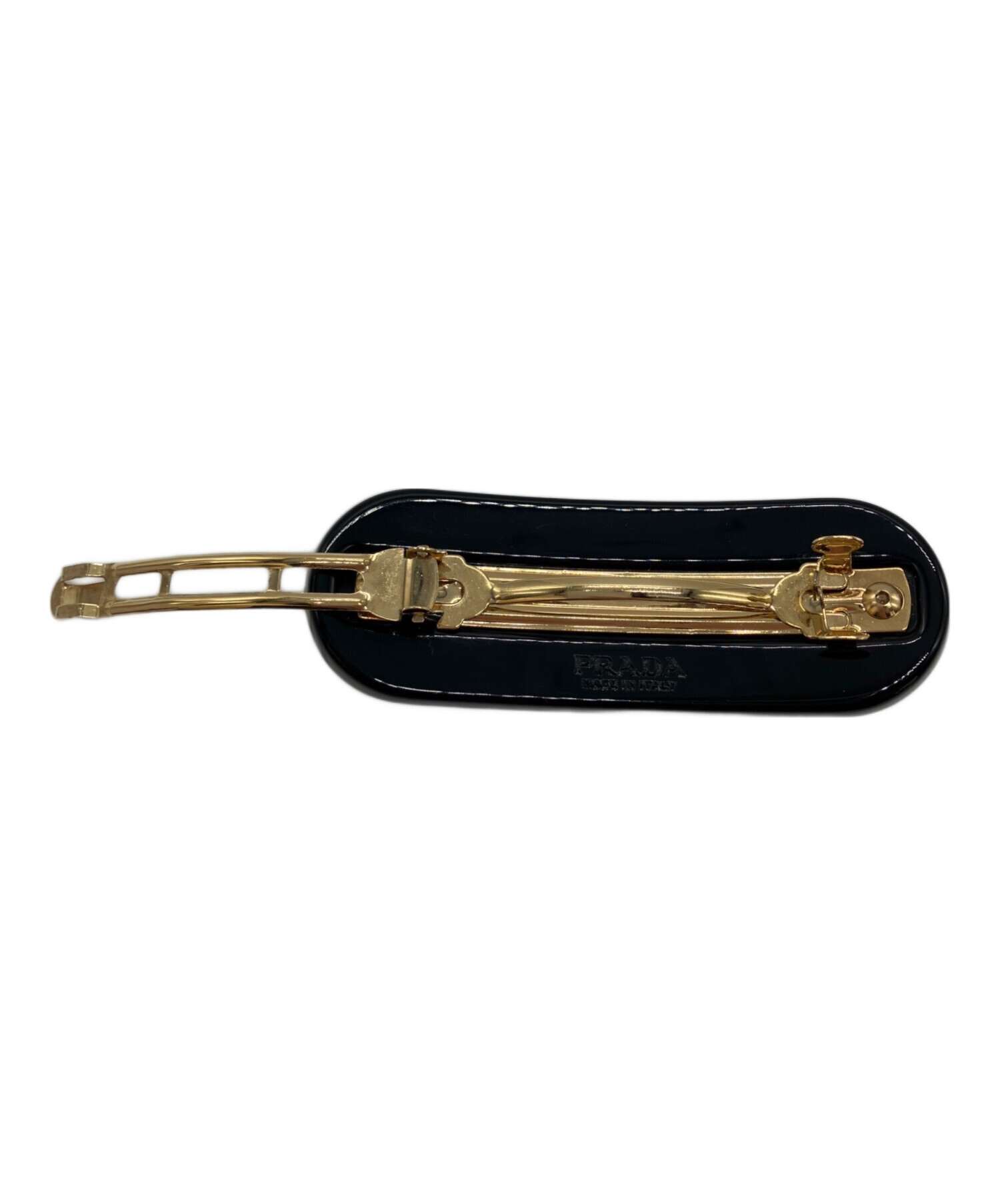 中古・古着通販】PRADA (プラダ) プレックスヘアクリップ ブラック