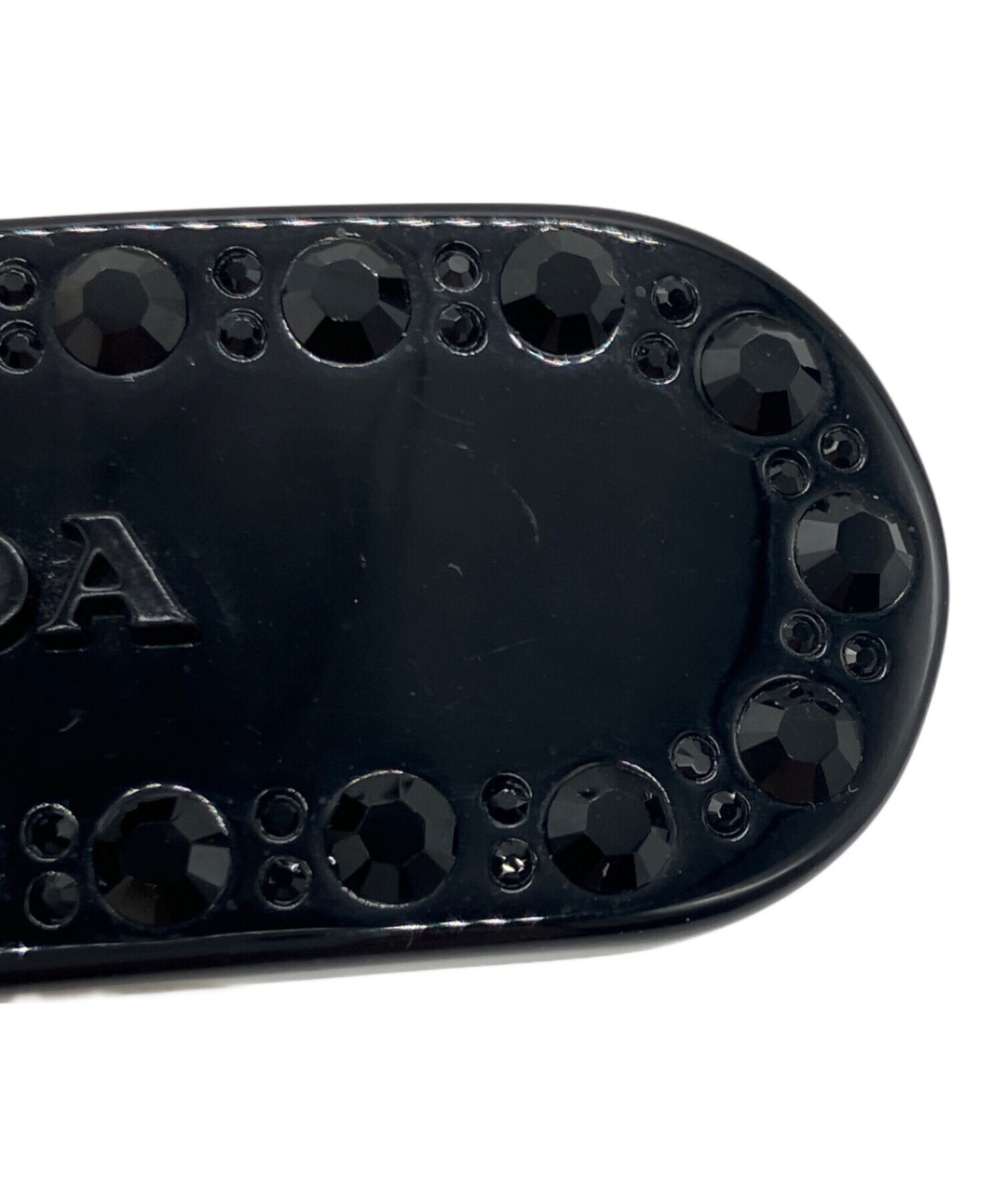 中古・古着通販】PRADA (プラダ) プレックスヘアクリップ ブラック