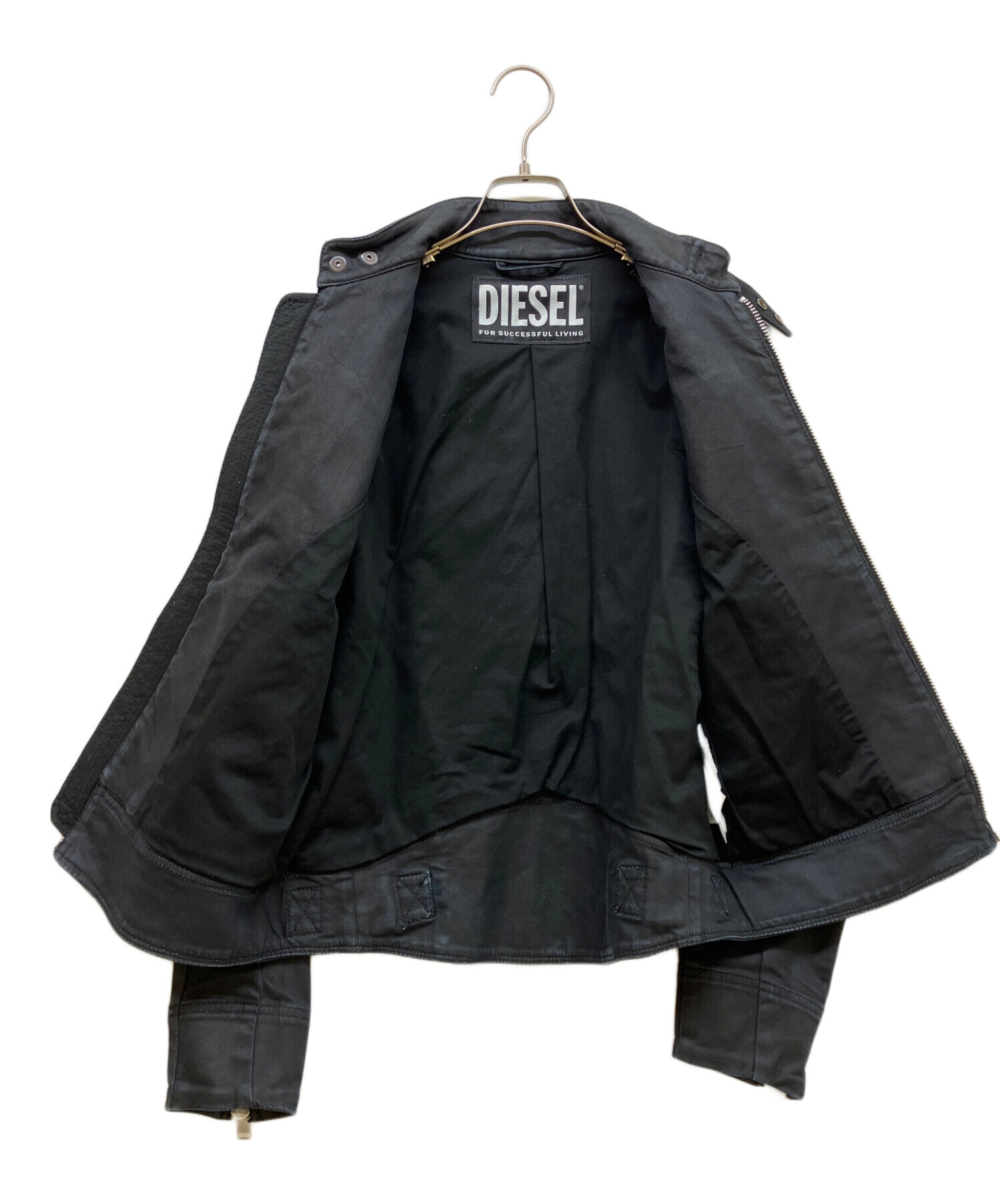 DIESEL ディーゼル ライダース コーティングジャケット ハイネック y2k 新品商品 DIESEL ディーゼル ライダース コーティングジャケット