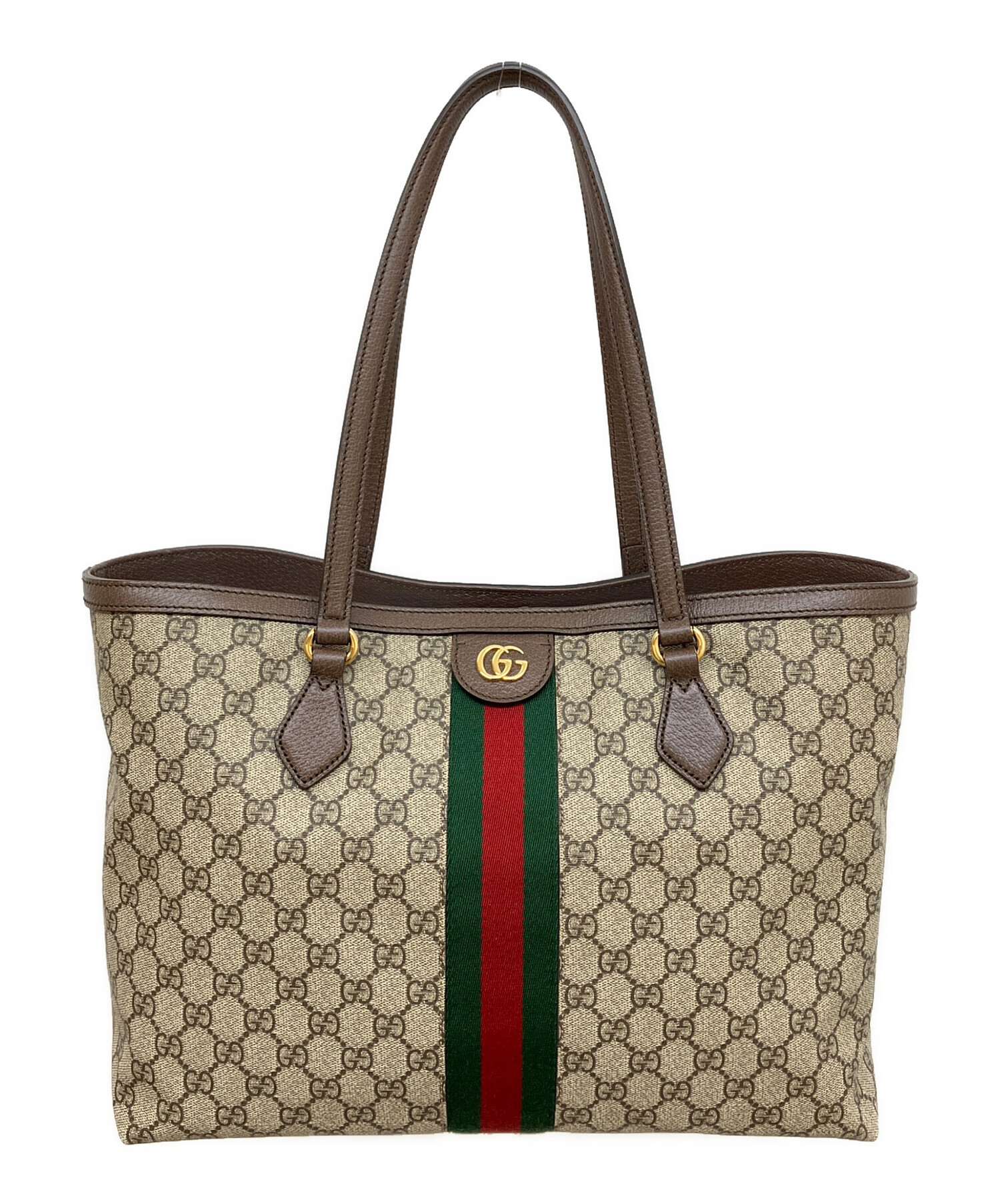 中古・古着通販】GUCCI (グッチ) ラージトートバッグ ベージュ
