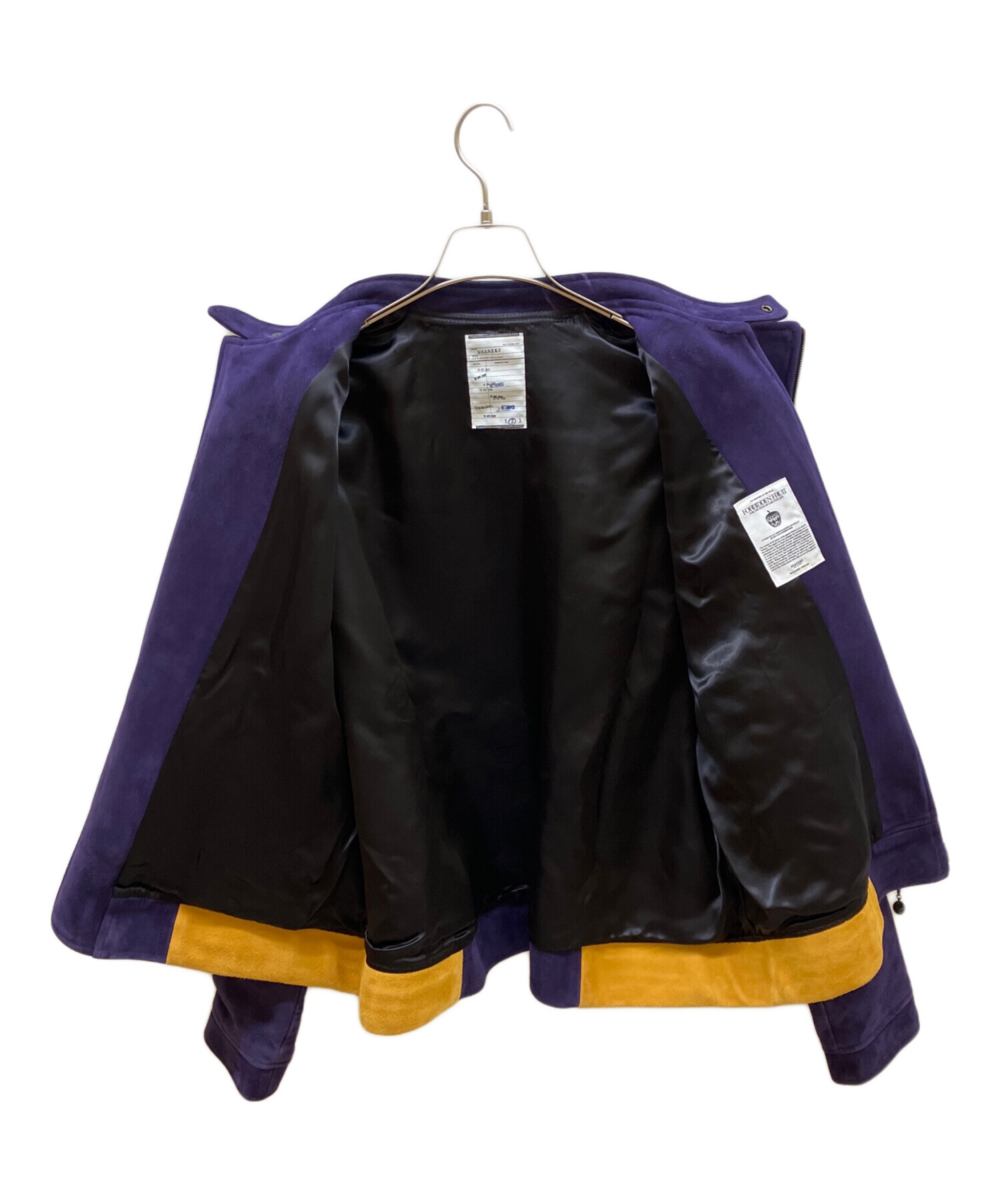 SHAREEF シャリーフ　ジャケット　紫色 中古・古着通販】SHAREEF (シャリーフ) SHEEP LEATHER DOUBLE-ZIP