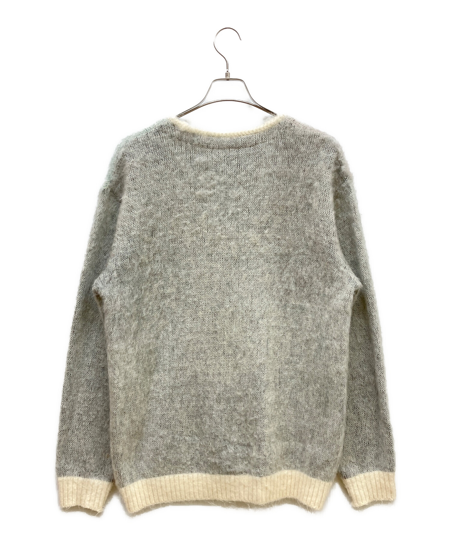古着 ニードルス パピヨン モール編み カーディガン ブラック 中古・古着通販】Needles (ニードルズ) PAPILLON CARDIGAN グレー