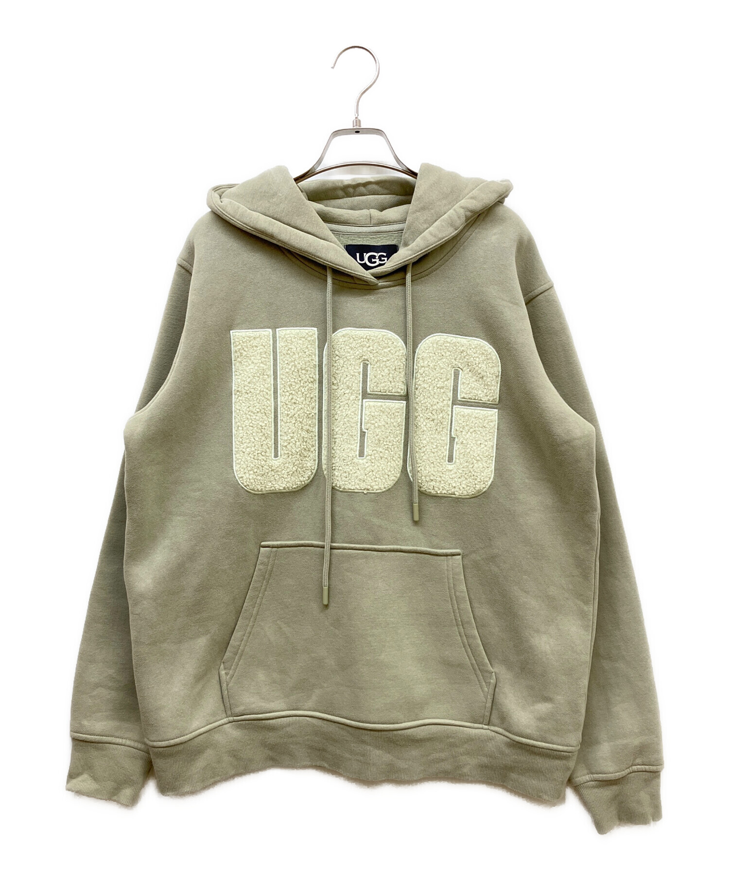 中古・古着通販】UGG (アグ) fluff Logo Hoodie ライトグリーン サイズ 