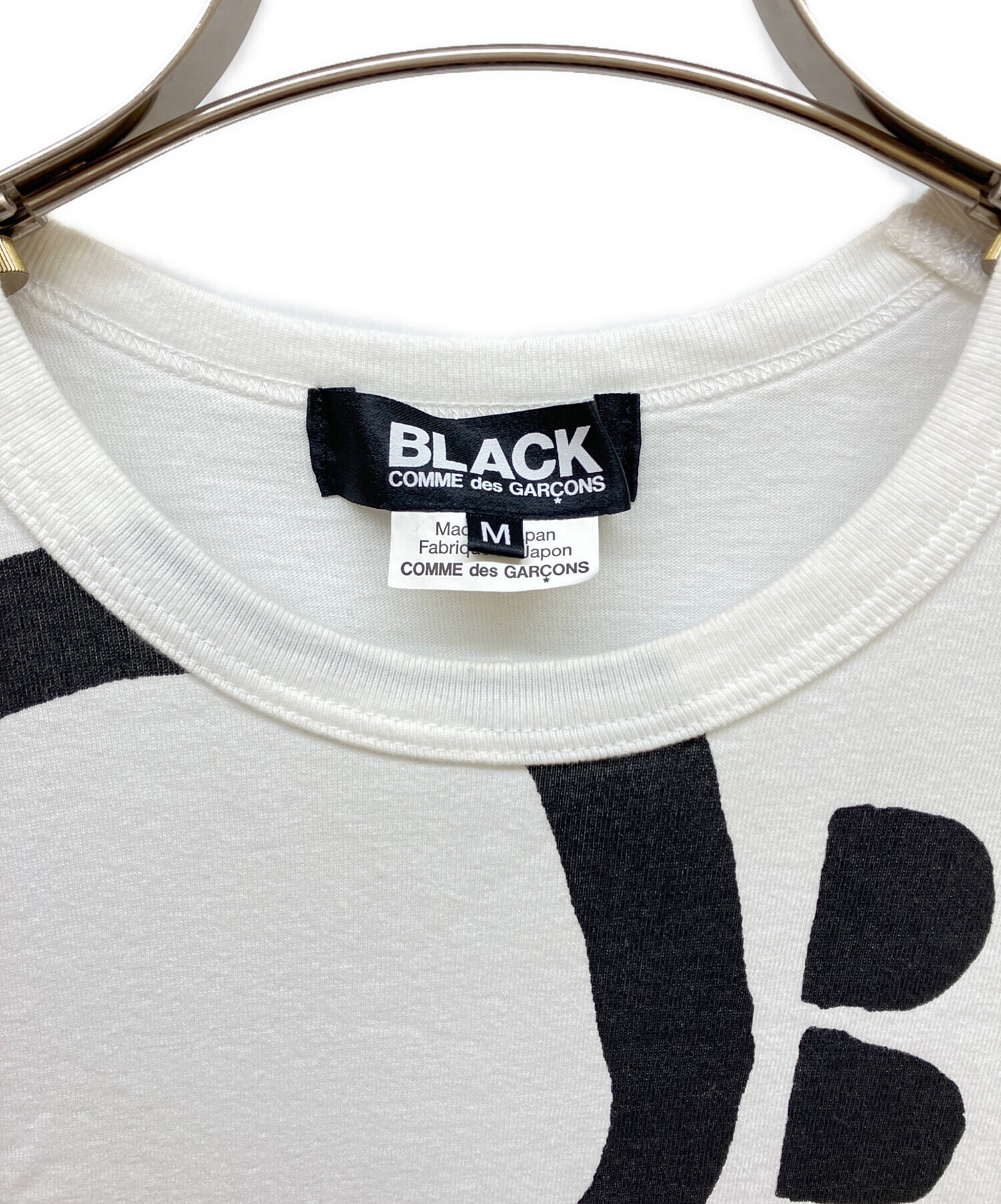 25FW コムコムプリントカットソー 中古・古着通販】BLACK COMME des GARCONS (ブラックコムデギャルソン