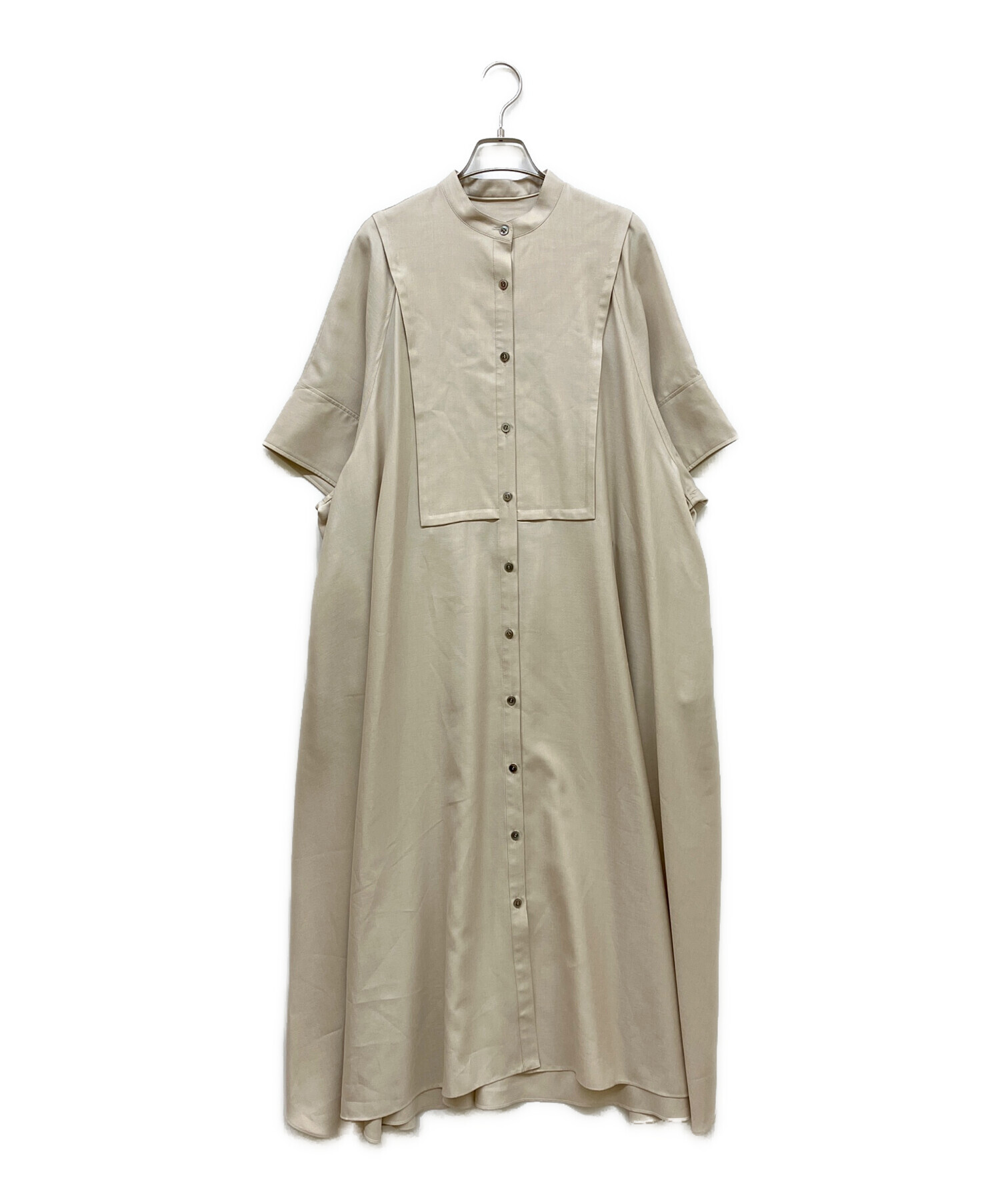 中古・古着通販】ADORE (アドーア) ソフトラスターワンピース ベージュ