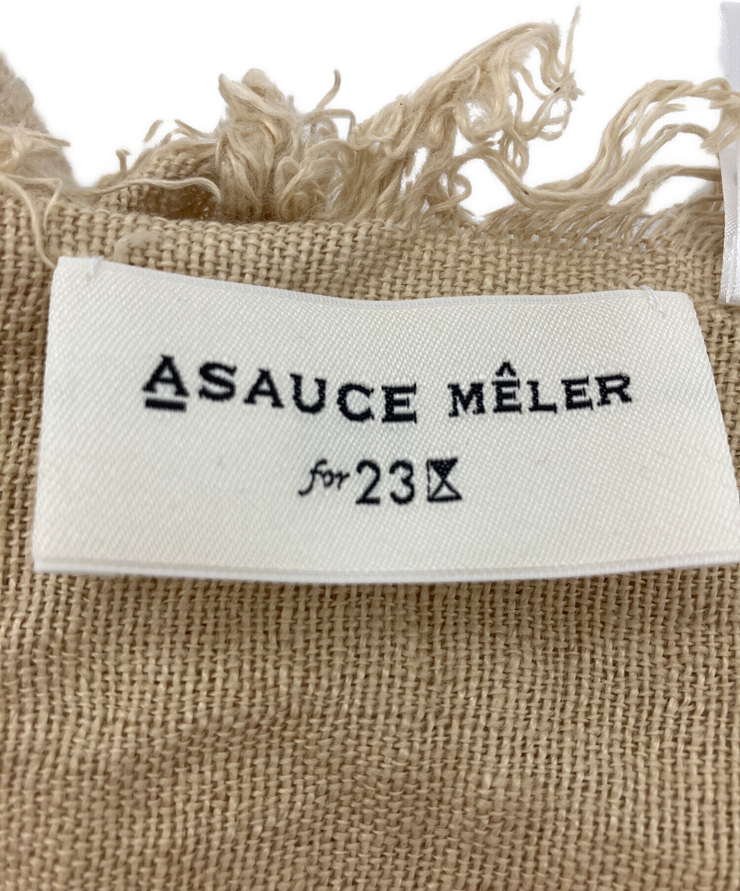 中古・古着通販】ASAUCE MELER (アソースメレ) 大判リネンストール