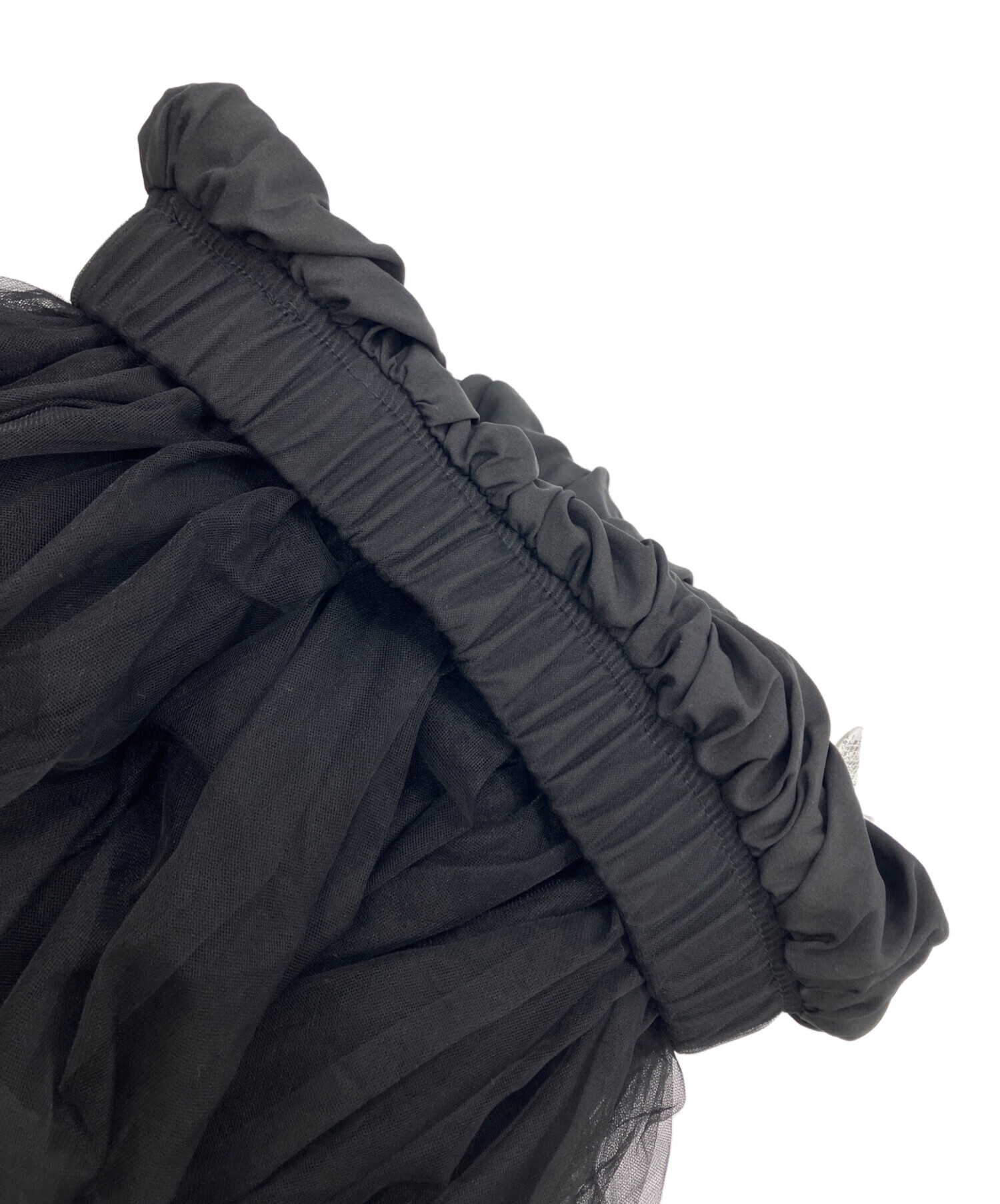 ★ ANDREA & Co. チュールフリルスカート ブラック系 レディース 中古・古着通販】ANDREA & Co. (アンドレア アンド コー) ボリューム