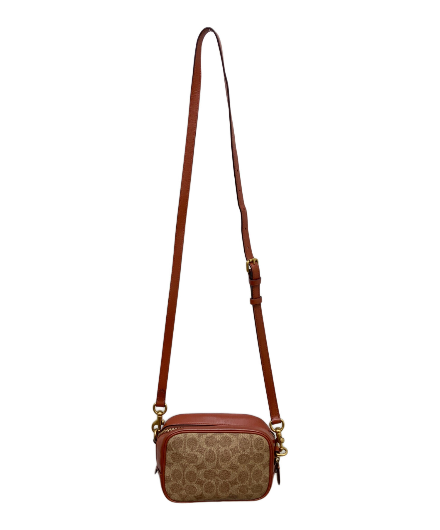 中古・古着通販】COACH (コーチ) シグネチャー カメラバッグ ブラウン