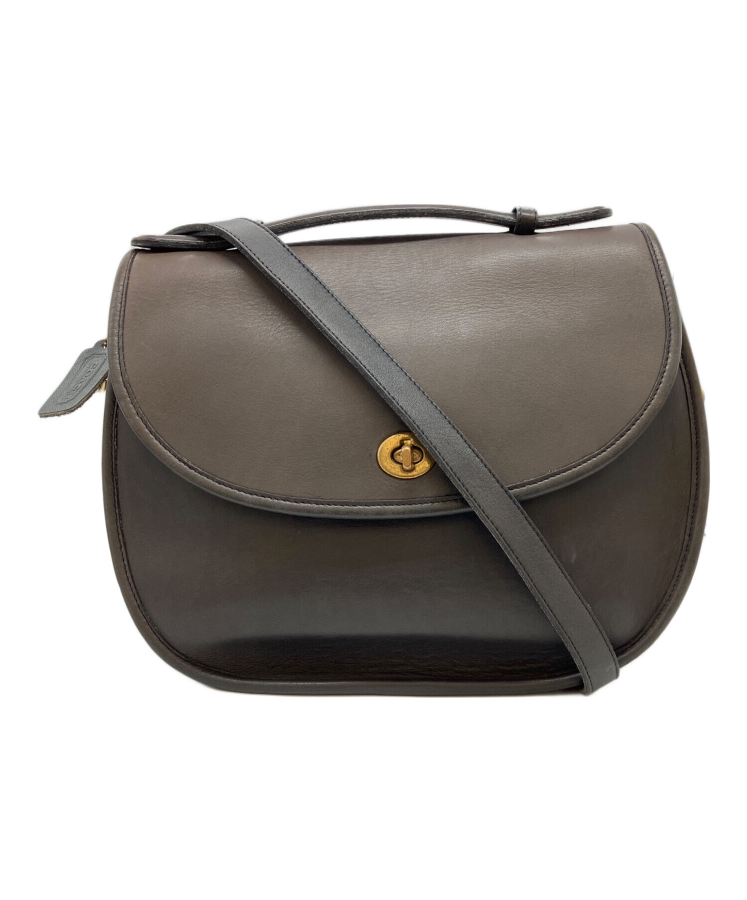 中古・古着通販】COACH (コーチ) レザーショルダーバッグ