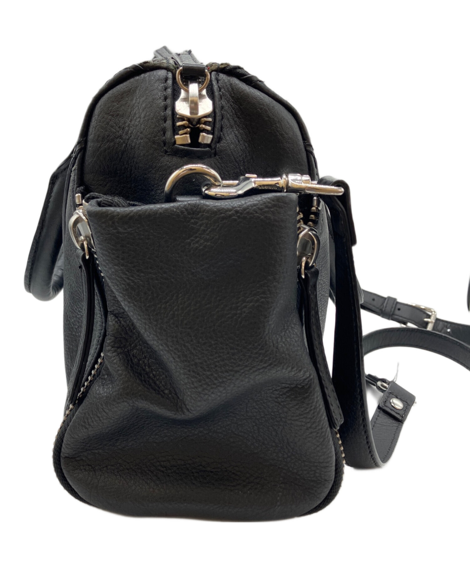 ディーゼル　diesel LE-ZIPPER 2way バッグ 【未使用に近い】 中古・古着通販】DIESEL (ディーゼル) 2WAY LE-ZIPPER ブラック