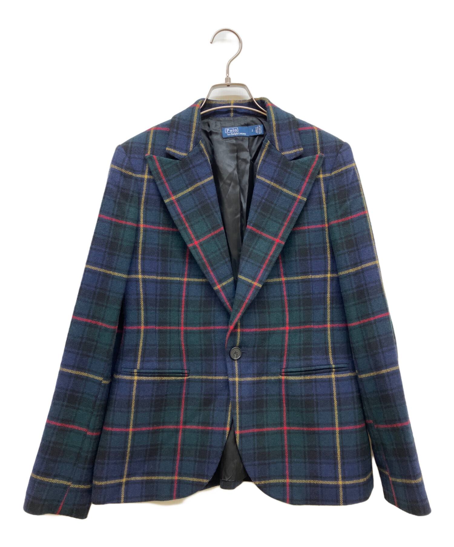✨廃盤 希少アイテム ラルフローレン ラグビー チェック テーラードジャケット 中古・古着通販】POLO RALPH LAUREN (ポロ・ラルフローレン) タータン