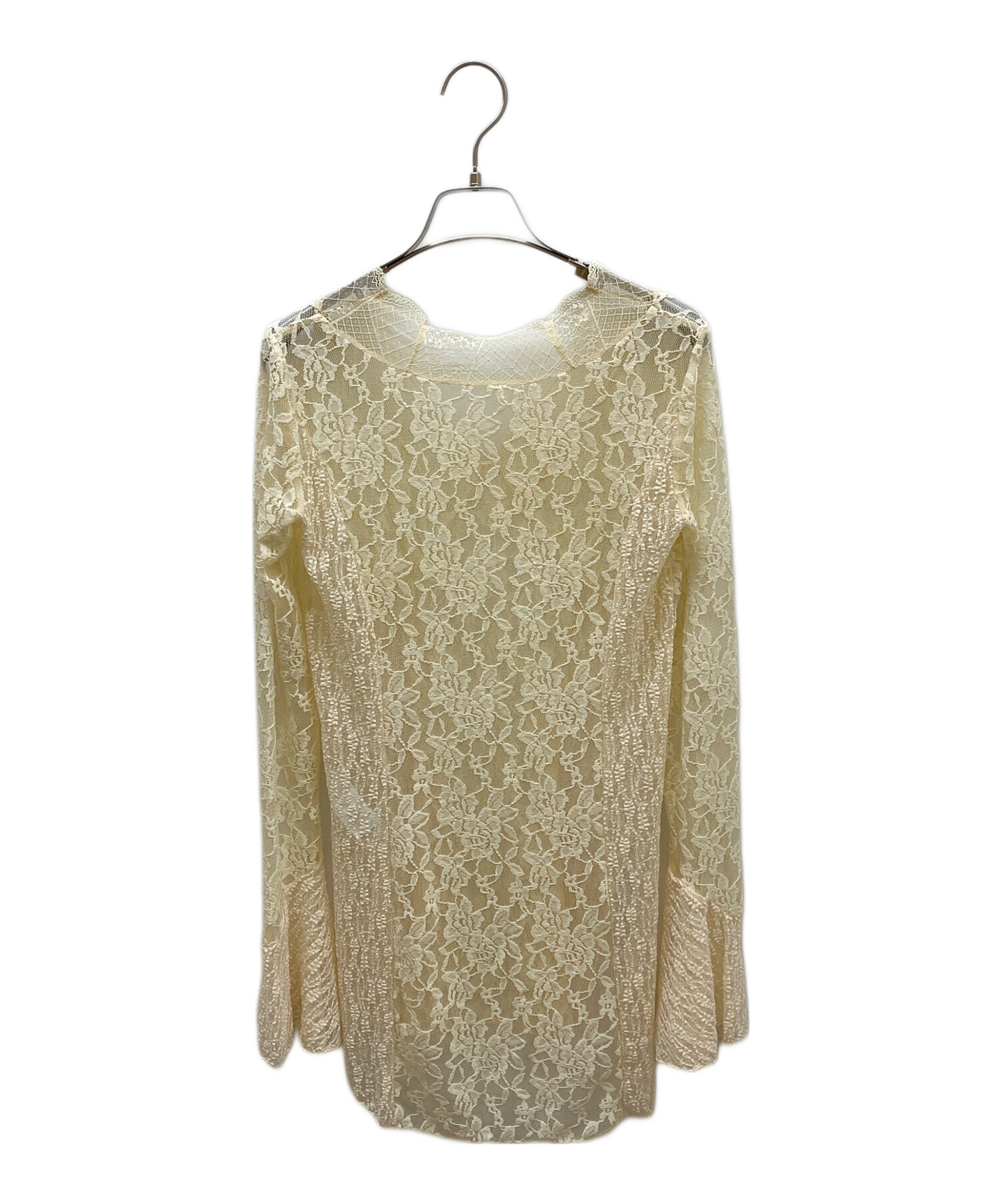 中古・古着通販】AMERI (アメリ) COMBINATION LACE TOP アイボリー