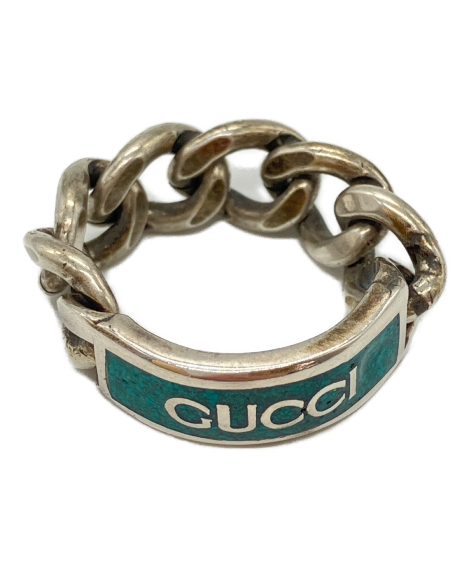 中古・古着通販】GUCCI (グッチ) ゴルメットチェーンリング サイズ:12