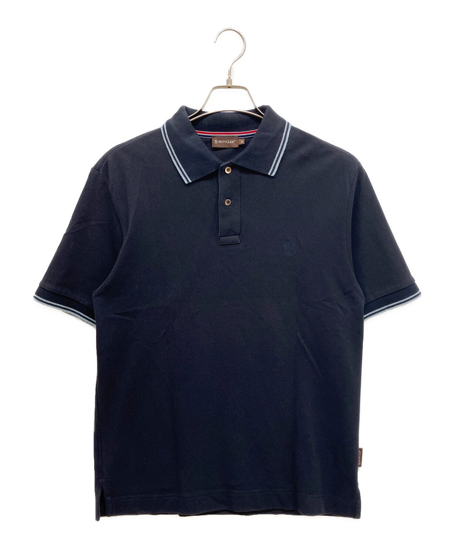 中古・古着通販】MONCLER (モンクレール) ポロシャツ ブラック サイズ