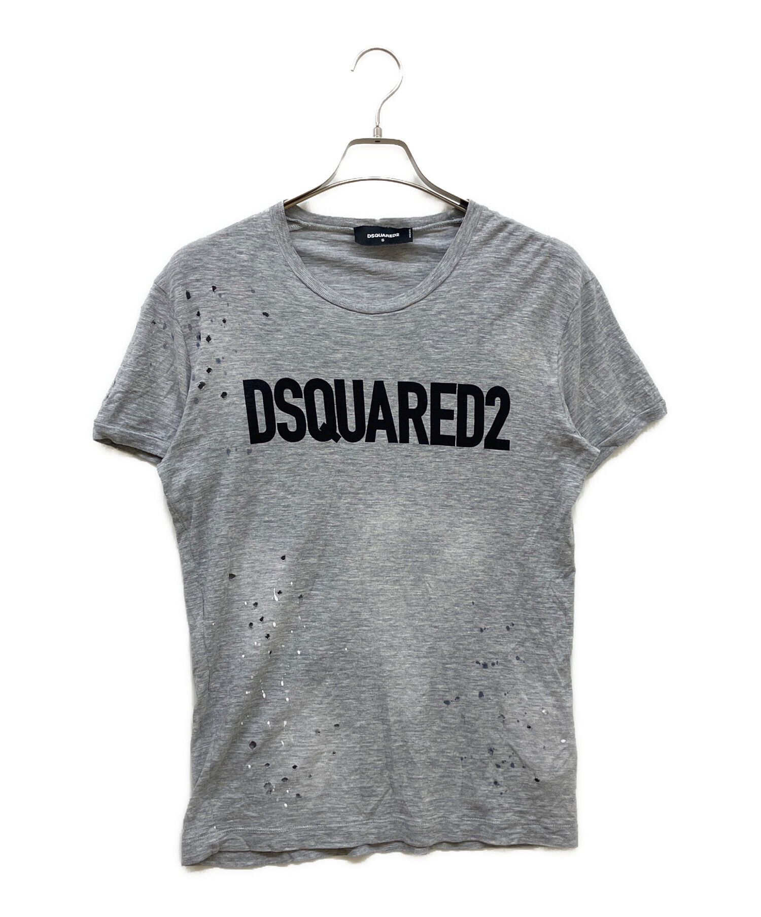 DSQUARED2 Tシャツ　近年モデル 中古・古着通販】DSQUARED2 (ディースクエアード) Tシャツ グレー
