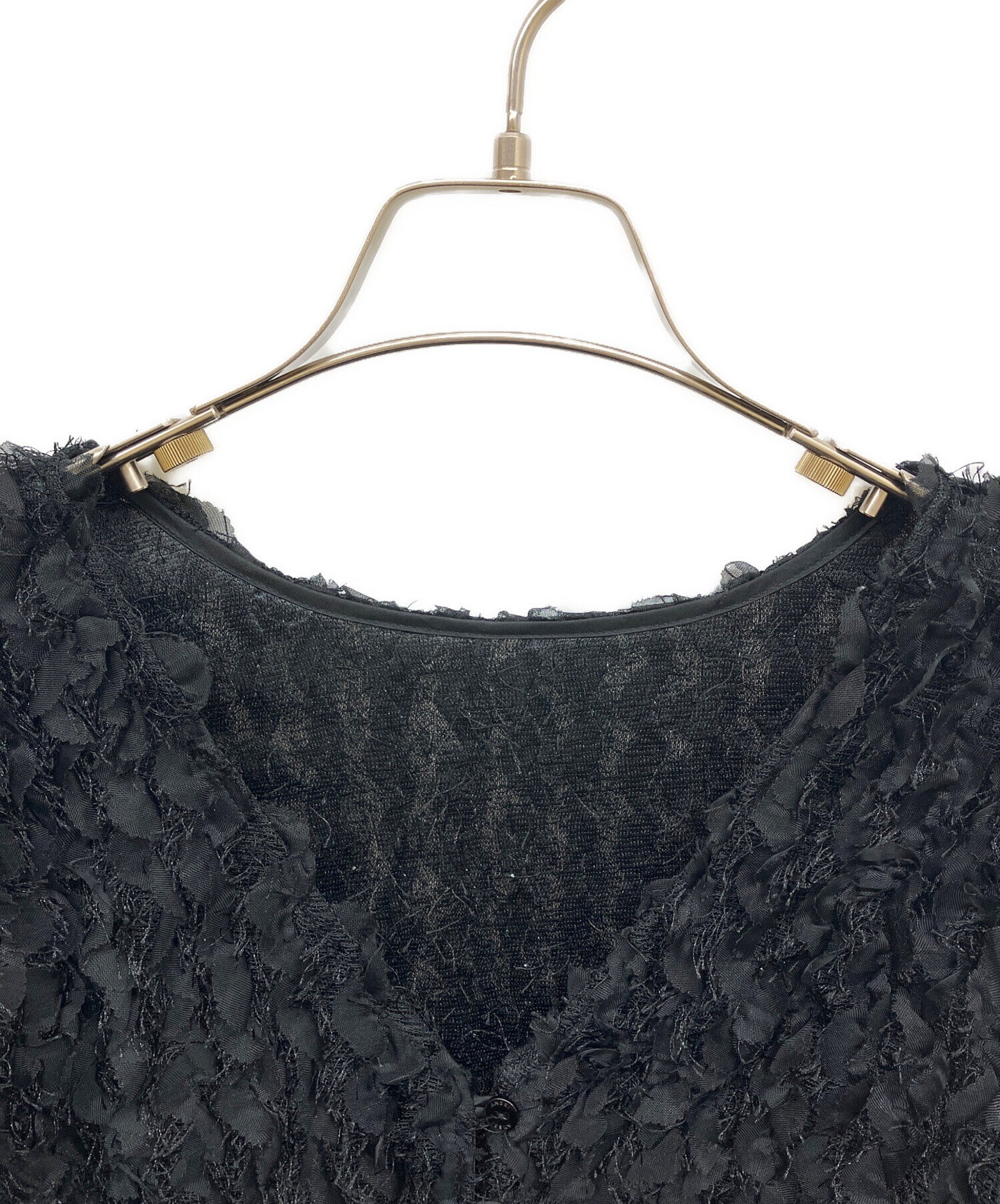 中古・古着通販】Ameri (アメリ) FURYL JACQUARD TOP ブラック サイズ 