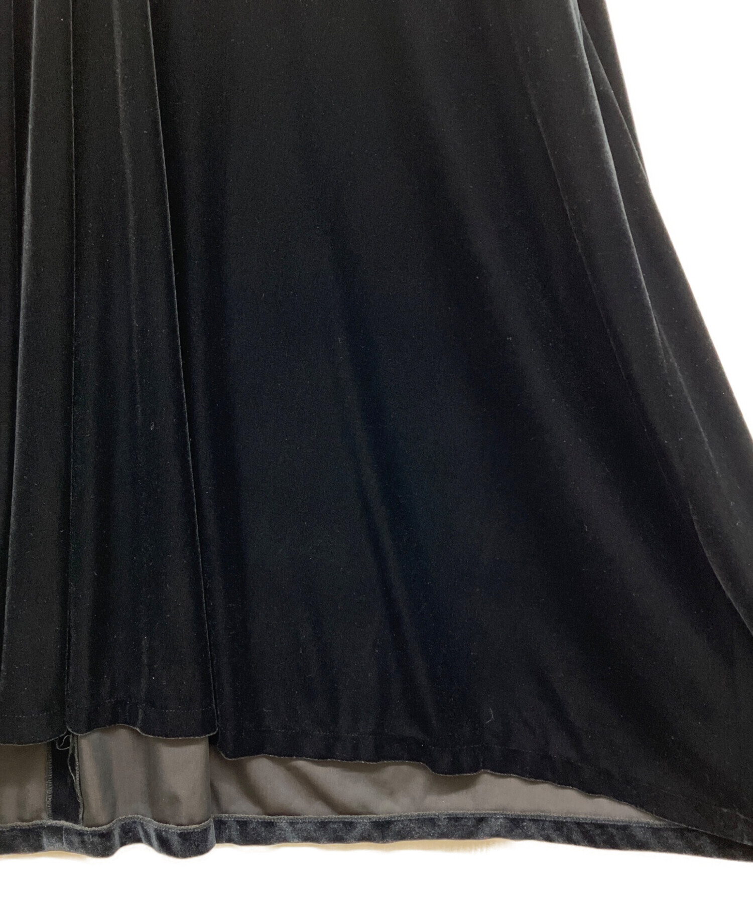中古・古着通販】foufou (フーフー) ノースリーブベロアワンピース