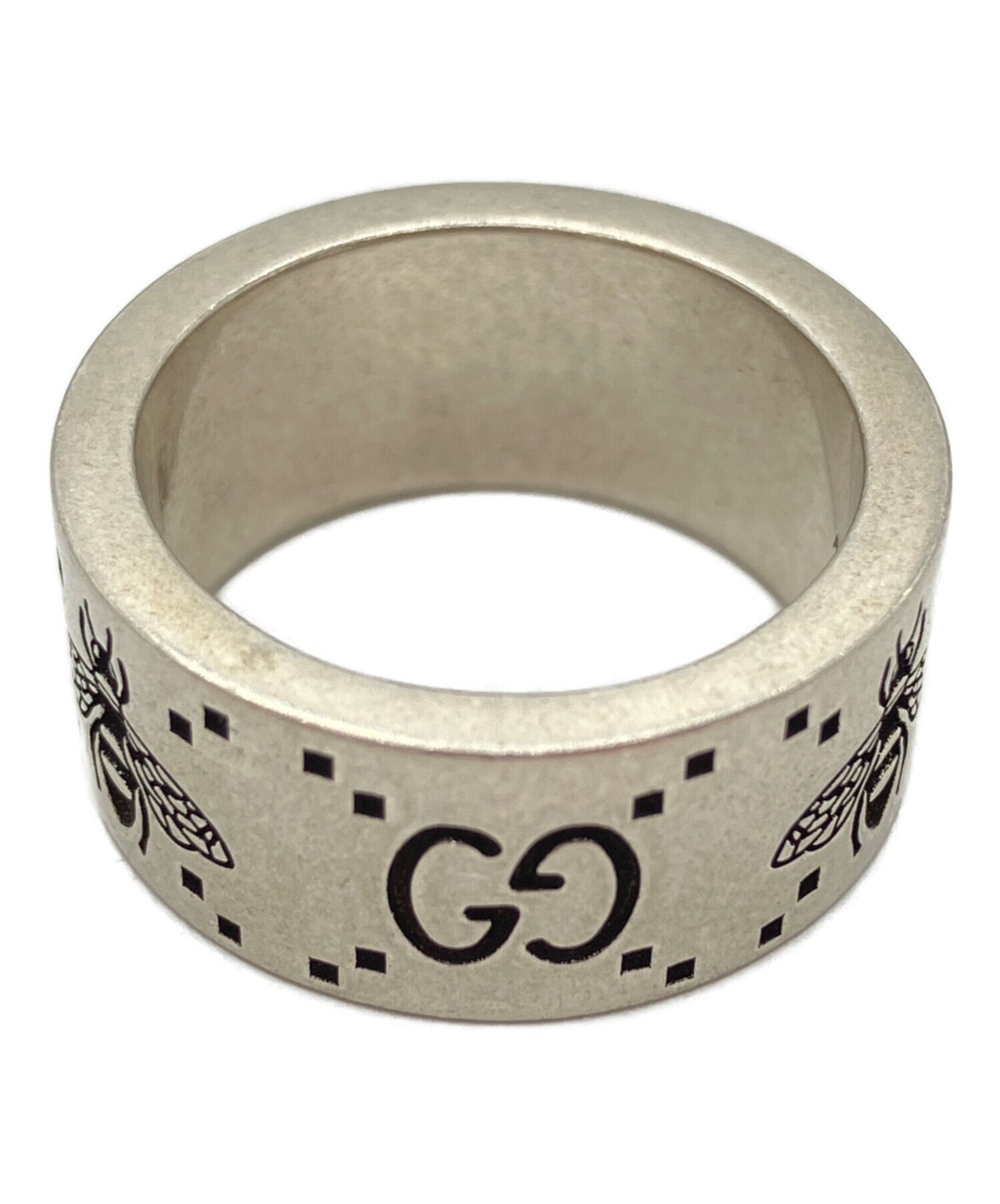 中古・古着通販】GUCCI (グッチ) GG＆ビーモチーフリング サイズ:14号