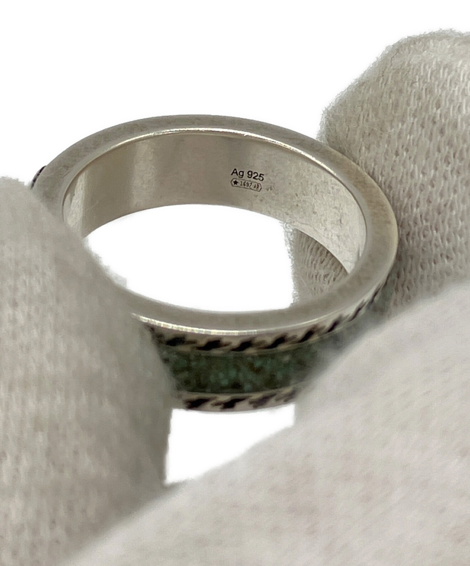 中古・古着通販】GUCCI (グッチ) ターコイズエナメルリング サイズ:17