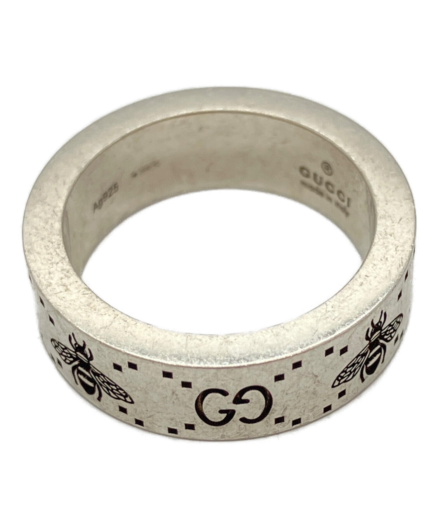 GUCCI ヴィンテージリング 11号 中古・古着通販】GUCCI (グッチ) GG＆ビーモチーフリング サイズ:11号