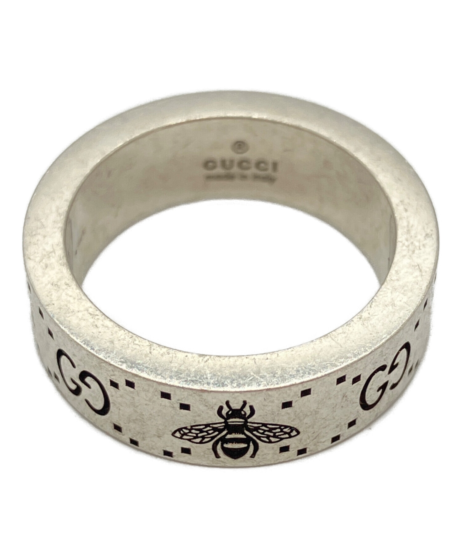中古・古着通販】GUCCI (グッチ) GG＆ビーモチーフリング サイズ:11号