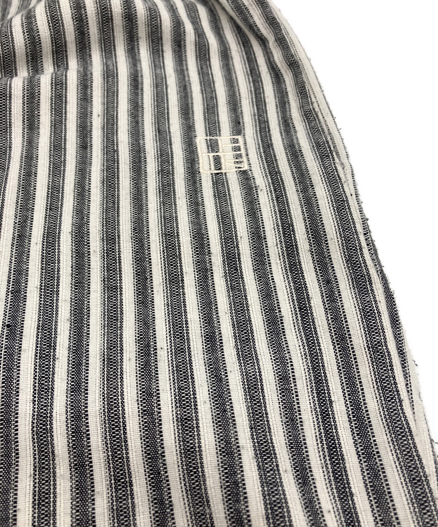 中古・古着通販】OHOTORO (オオトロ) ストライプパンツ ホワイト