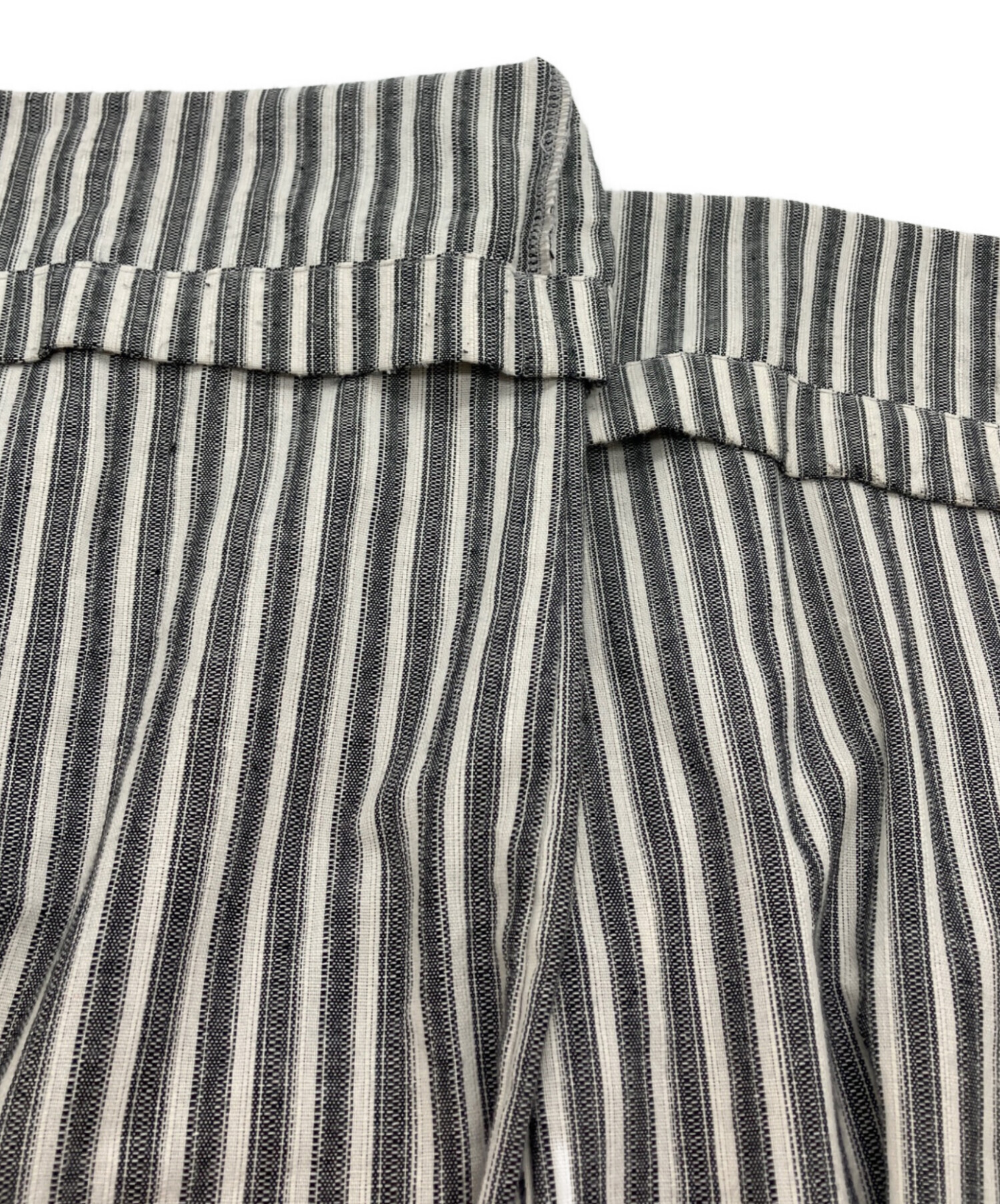 中古・古着通販】OHOTORO (オオトロ) ストライプパンツ ホワイト