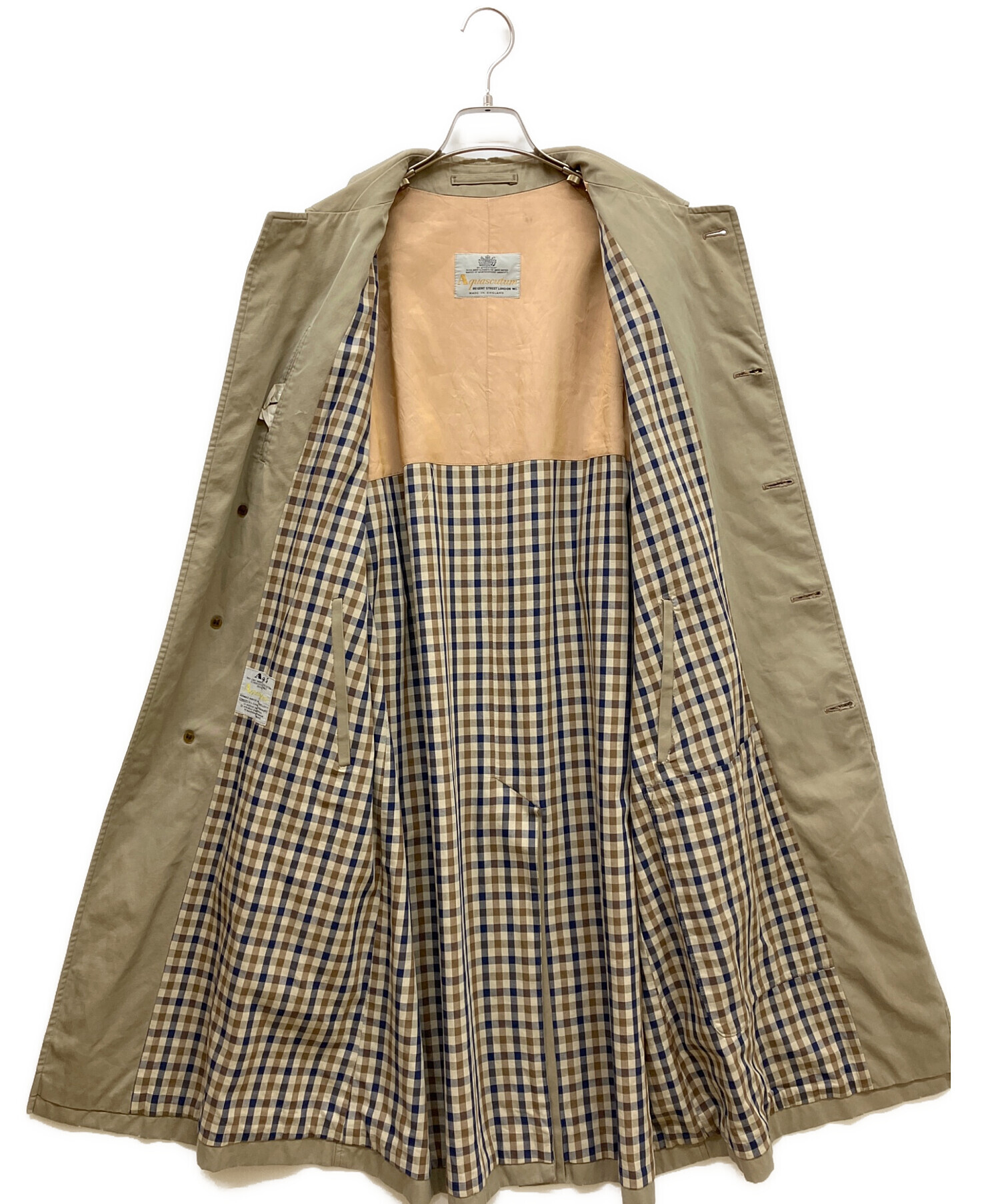 中古・古着通販】Aquascutum (アクアスキュータム) ステンカラーコート