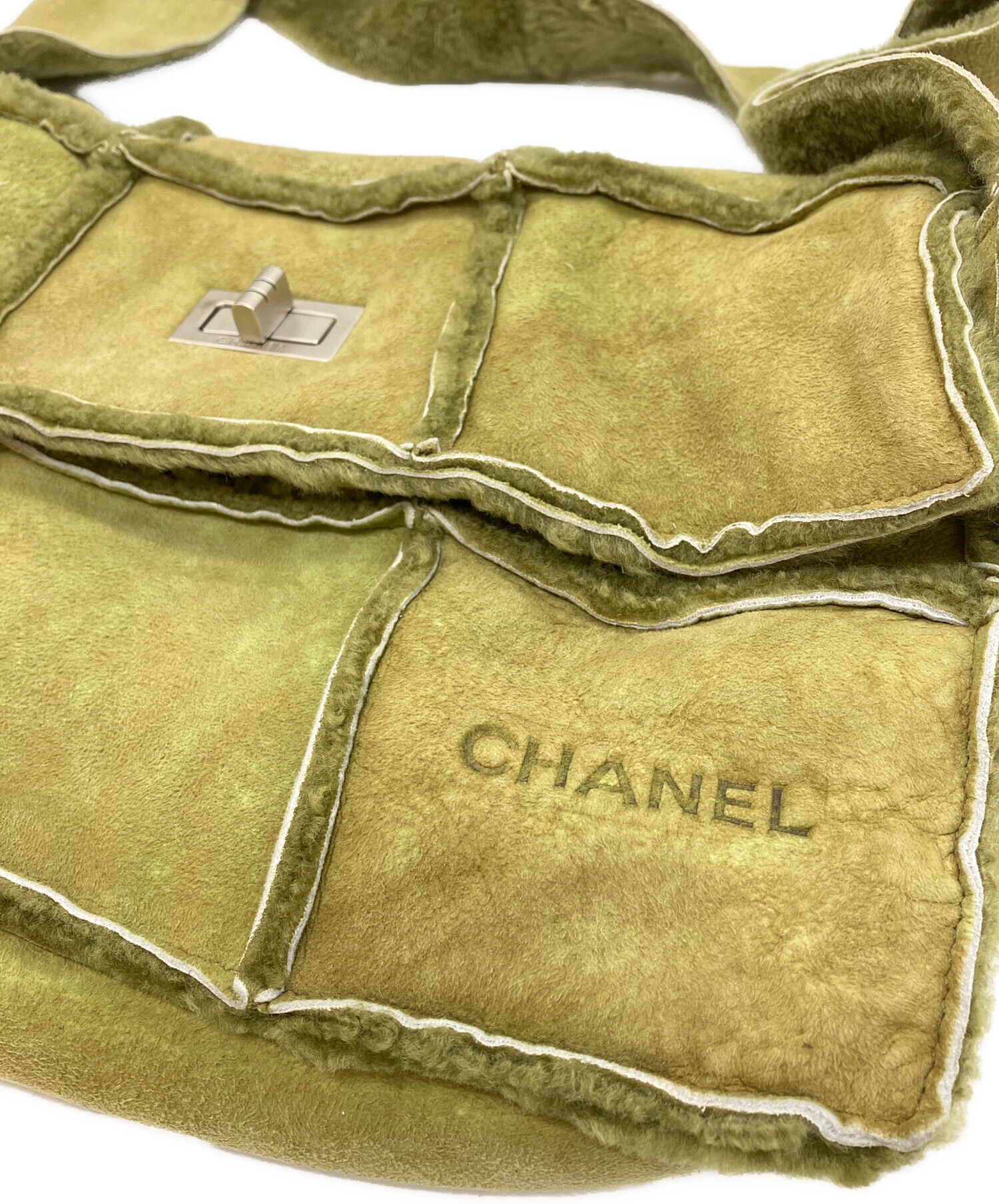 中古・古着通販】CHANEL (シャネル) チョコバー2.55 ムートン 