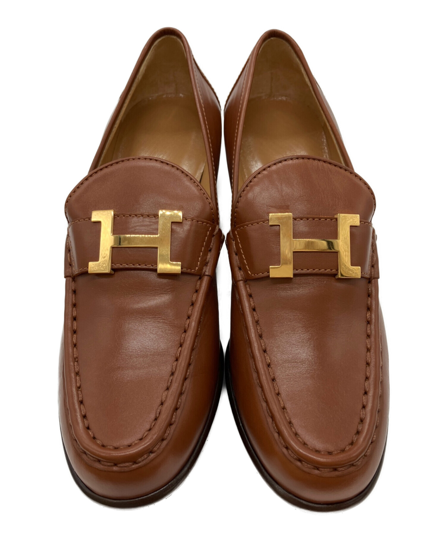 中古・古着通販】HERMES (エルメス) コンスタンスHロゴローファー