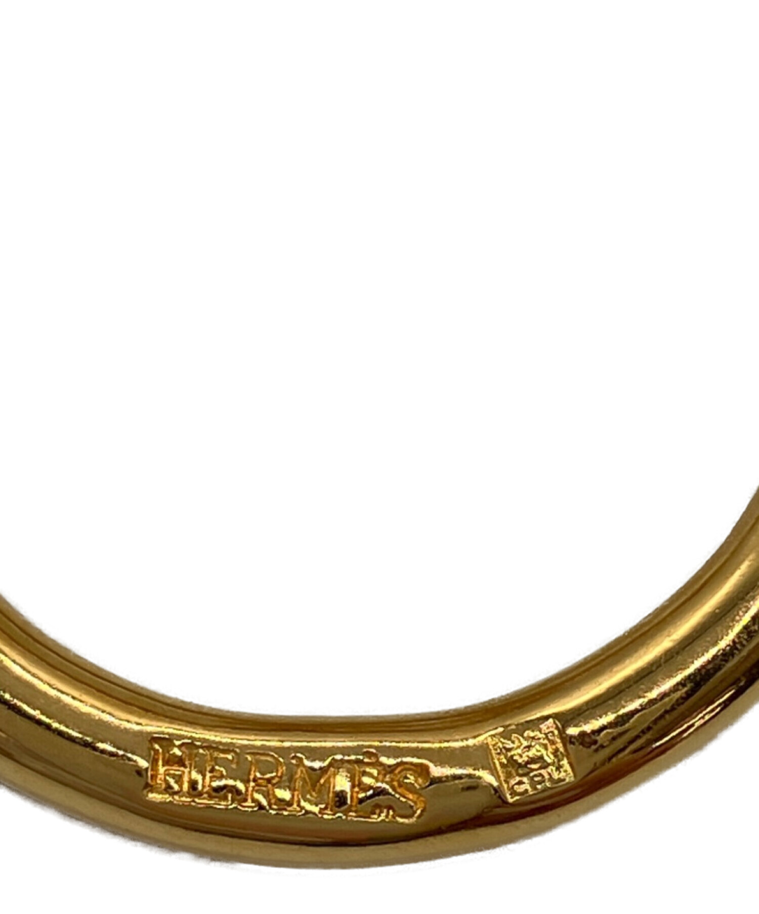 ❤活躍アイテムプレゼント❤スカーフリング ジャンボ Ｇ金具 エルメス 箱付き 中古・古着通販】HERMES (エルメス) ジャンボスカーフリング｜ブランド