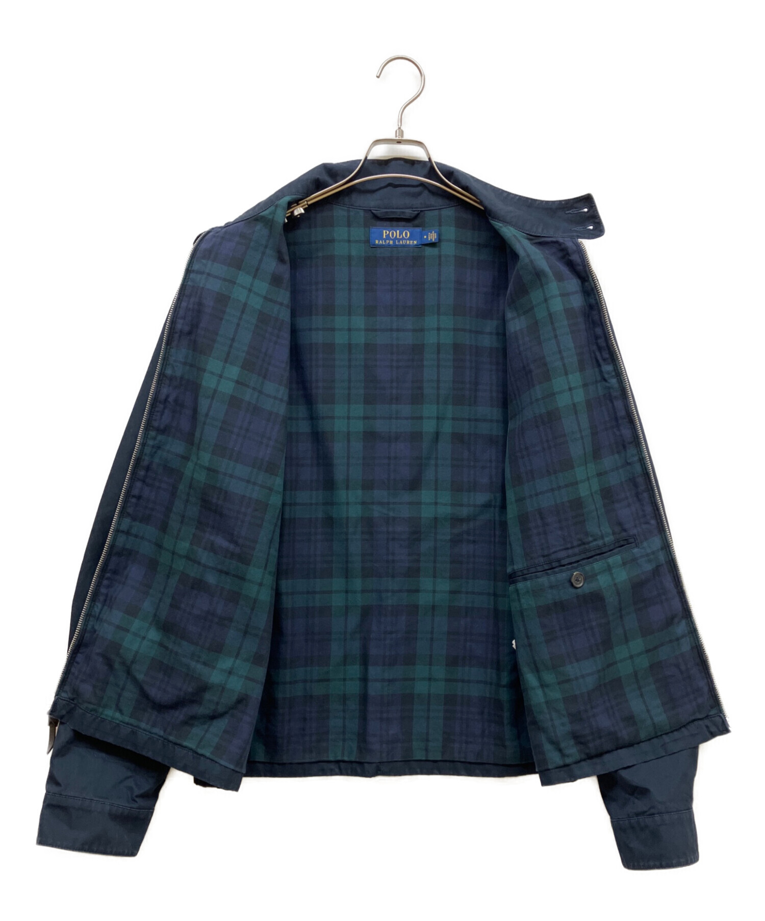 ミ*ー様 名作Polo Ralph Lauren ネイビー スイングトップ Mサ