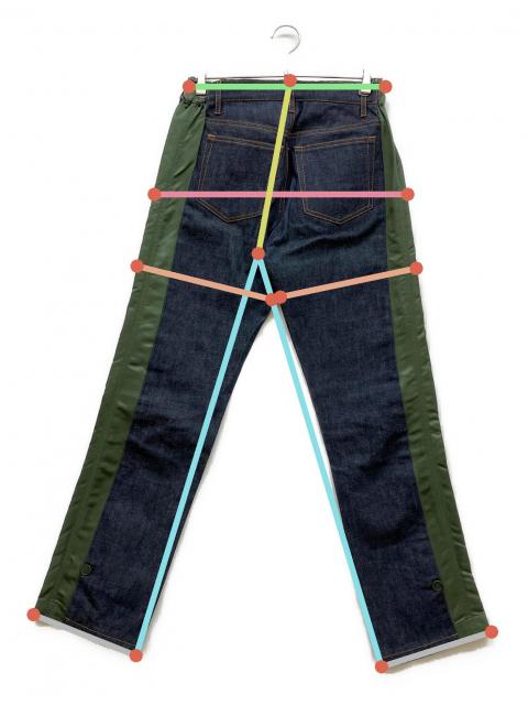 A.P.C. sacai PANTALON HARU切替デニムパンツ 中古・古着通販】A.P.C. (アーペーセー) sacai (サカイ) PANTALON HARU