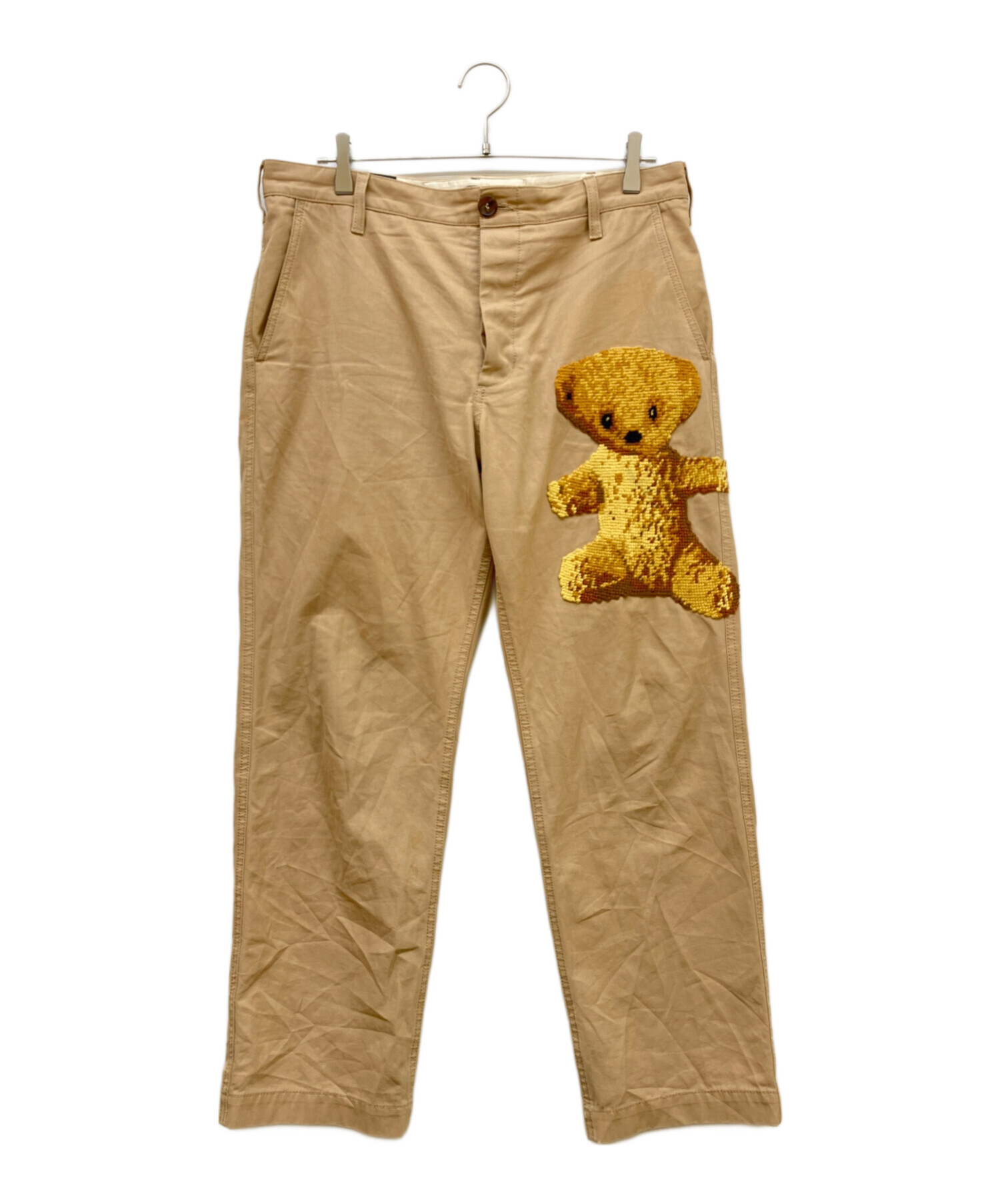 中古・古着通販】GUCCI (グッチ) エンブロイダリーコットンチノパン