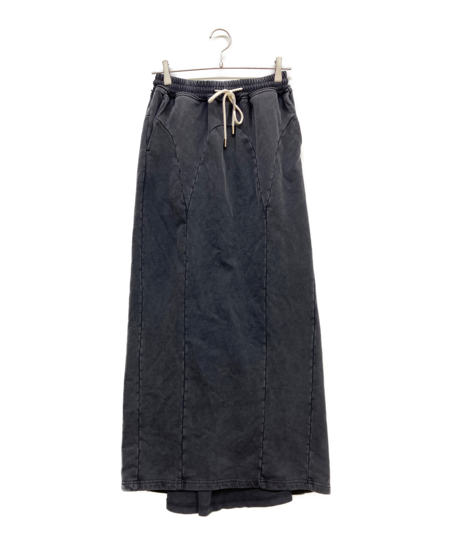 theredthread S slit line sweat skirt 黒 中古・古着通販】THEREDTHREAD (ザレッドスレッド) S slit line sweat