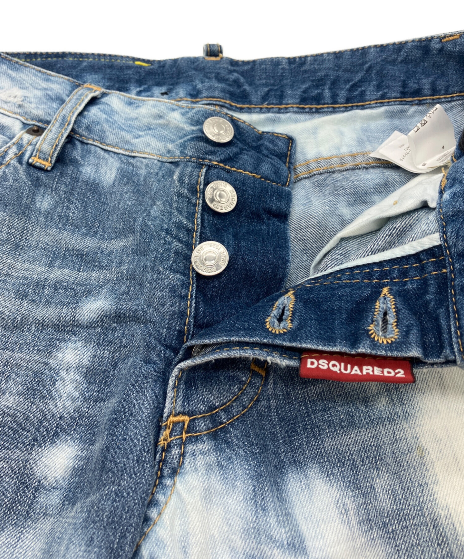 中古・古着通販】DSQUARED2 (ディースクエアード) ブリーチ加工デニム